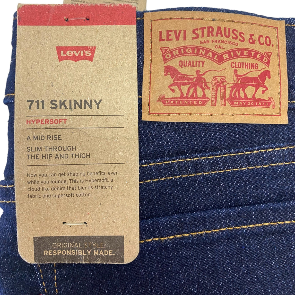 Levi's Women's 711 Mid Rise Skinny Fit Jeans