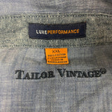 Tailor Vintage Men's Luxe Performance Button Up Shirt - Insignia Blue