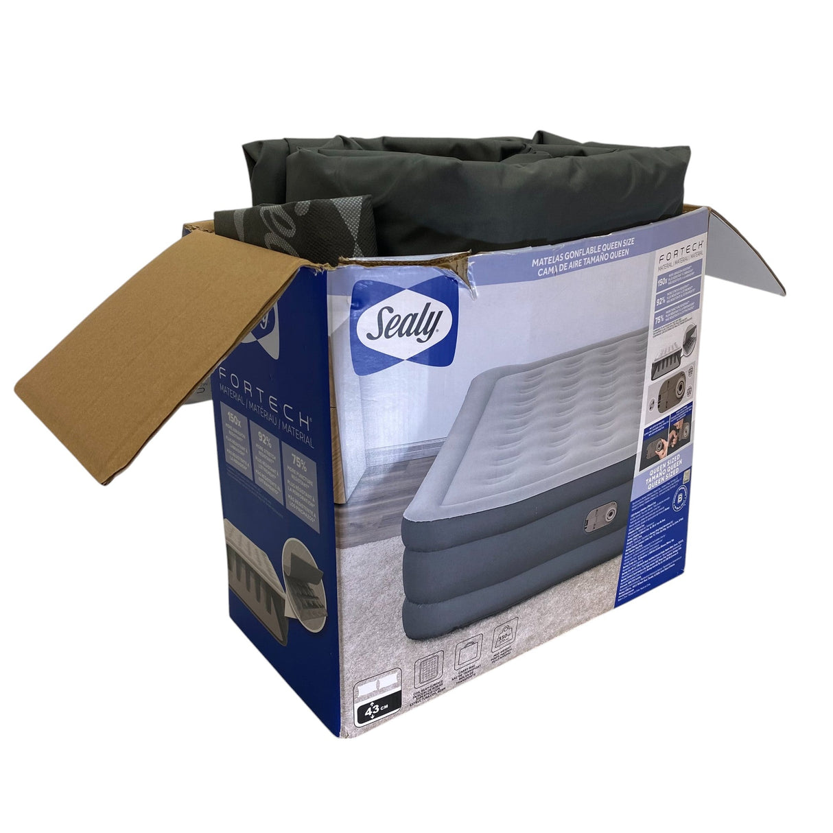 Sealy Fortech Queen Sized Airbed with Built-in Pump