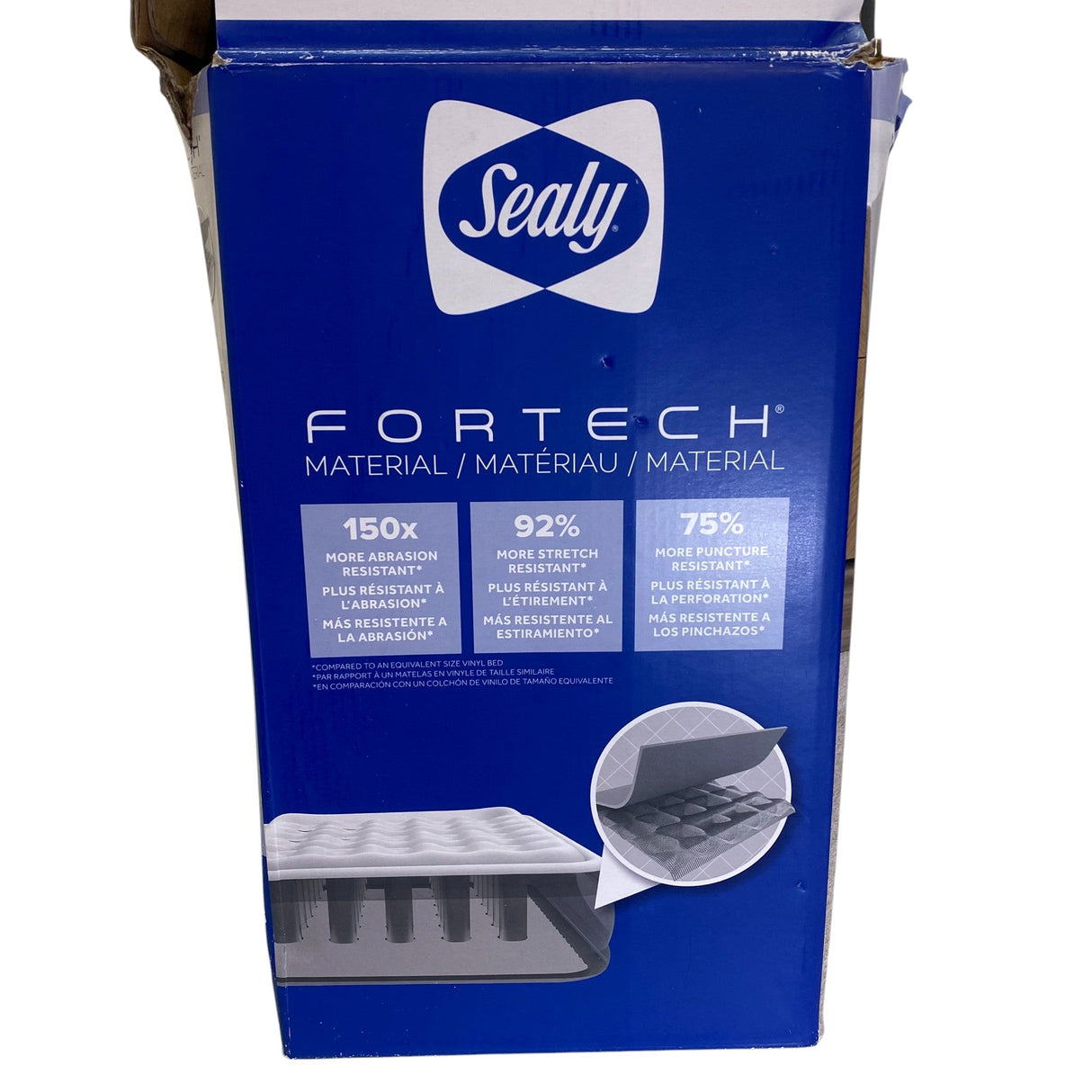 Sealy Fortech Queen Sized Airbed with Built-in Pump
