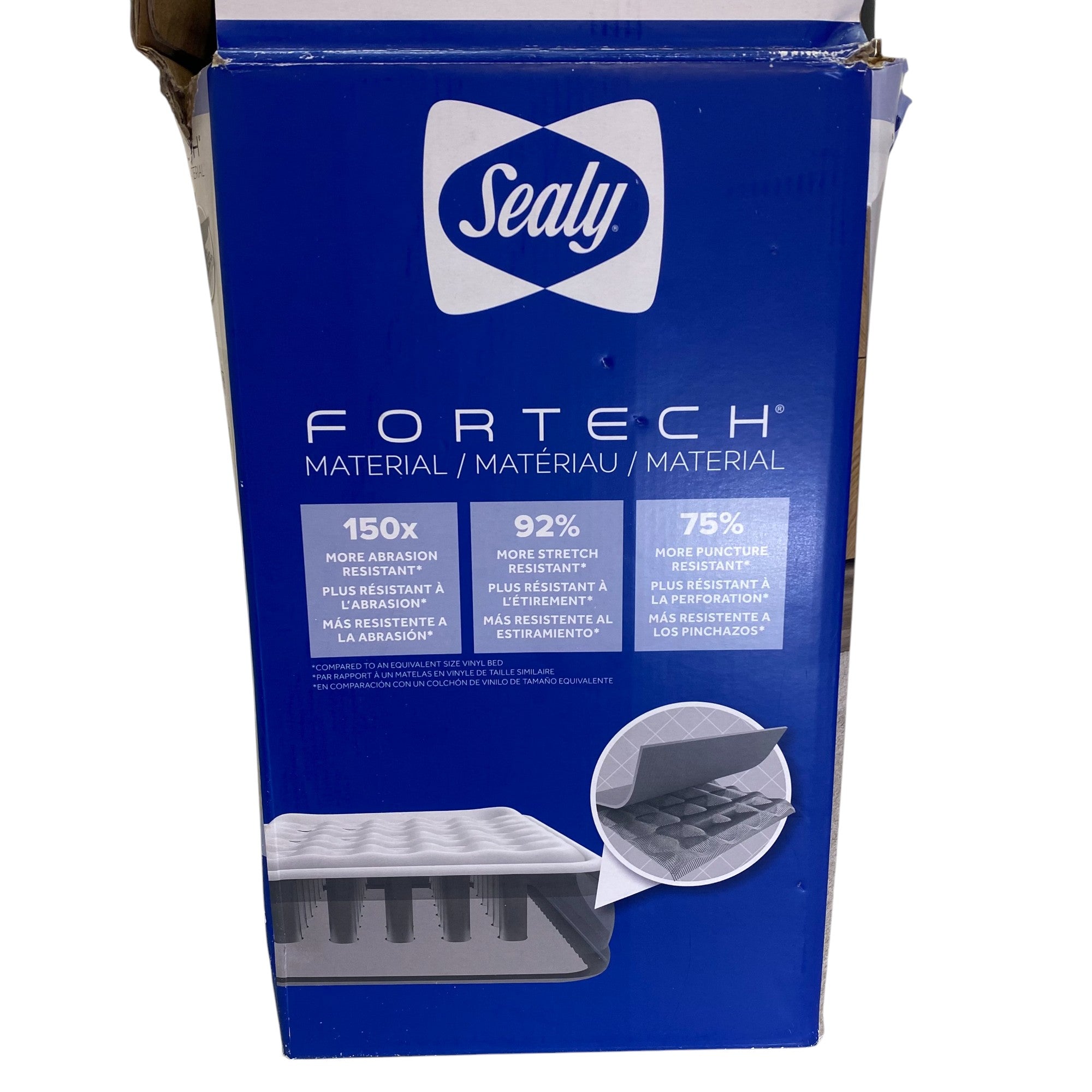 Sealy Fortech Queen Sized Airbed with Built-in Pump