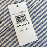 Tailor Vintage Men's Dutch Blue Oxford Stripe Shirt SIZE - Extra Large