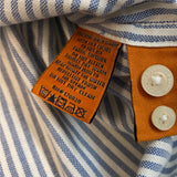 Tailor Vintage Men's Dutch Blue Oxford Stripe Shirt SIZE - Extra Large