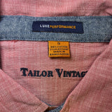Tailor Vintage Men's Luxe Performance Button Up Shirt SIZE - Small