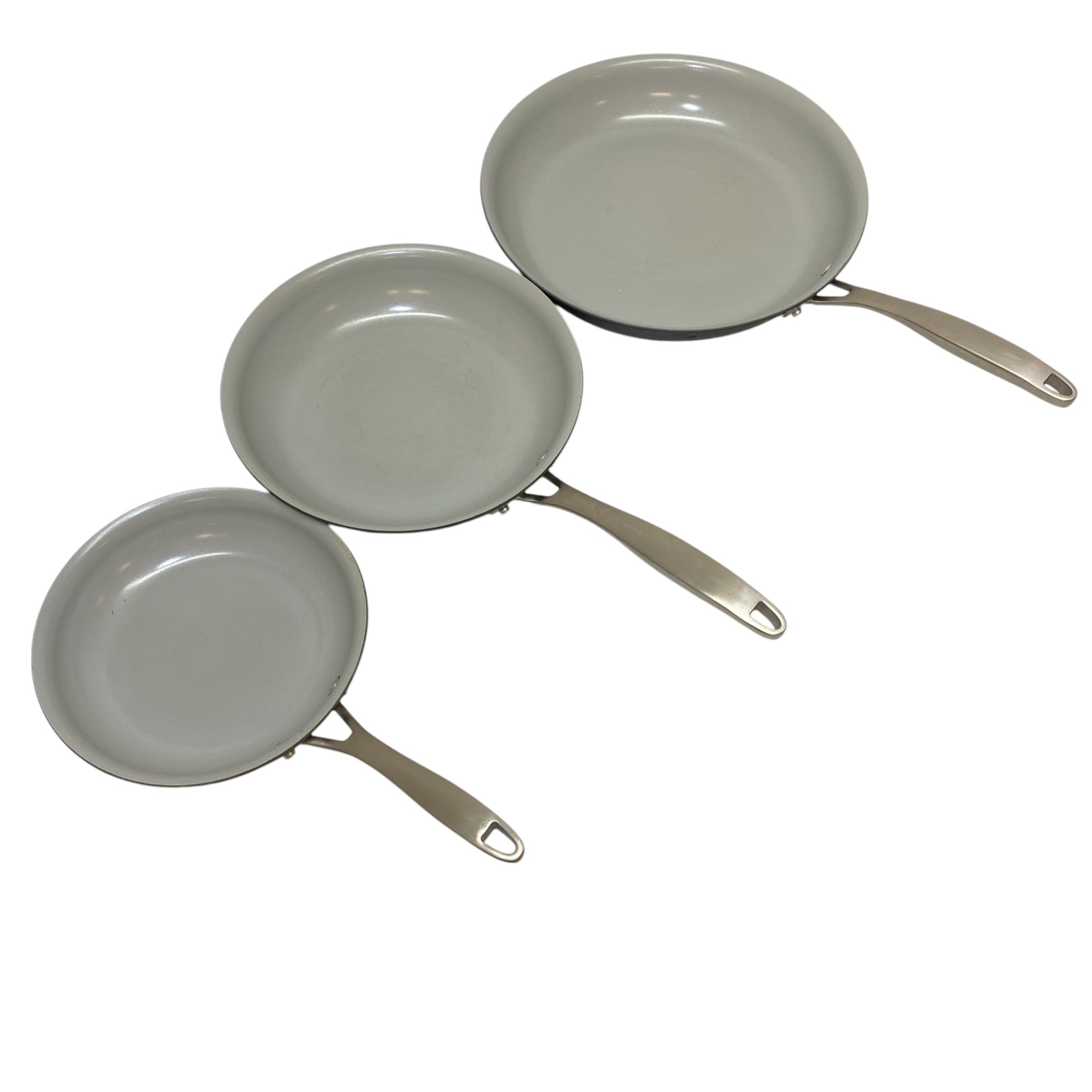 Tramontina 3-Pack Hard Anodized Aluminium Ceramic Nonstick Fry Pan Set - Minor Use