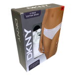DKNY 4x Women's Cotton Bikini - Sand/Logo - SIZE - Medium