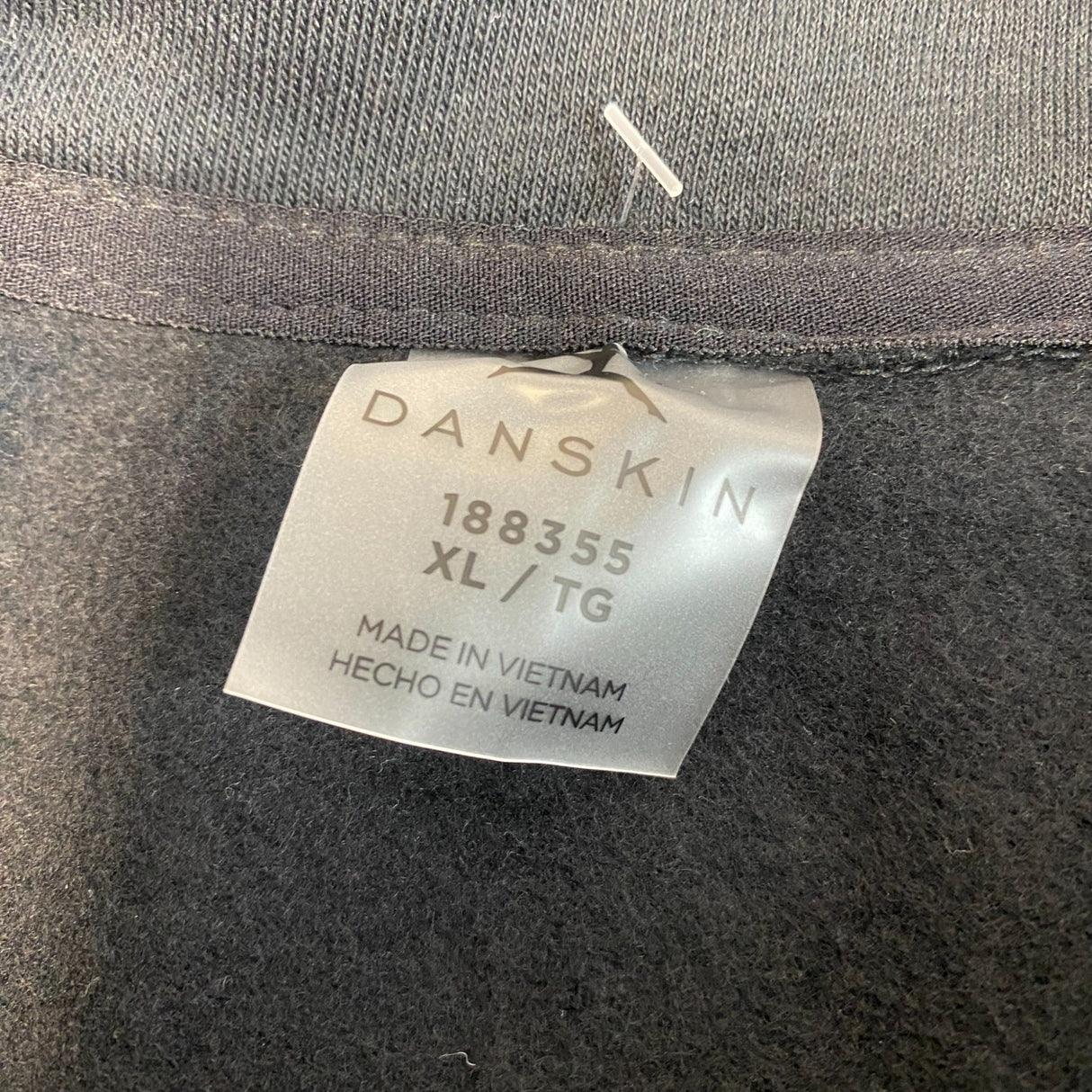 Danskin Women's Mixed Rib Half Zip Sweater SIZE - Extra Large