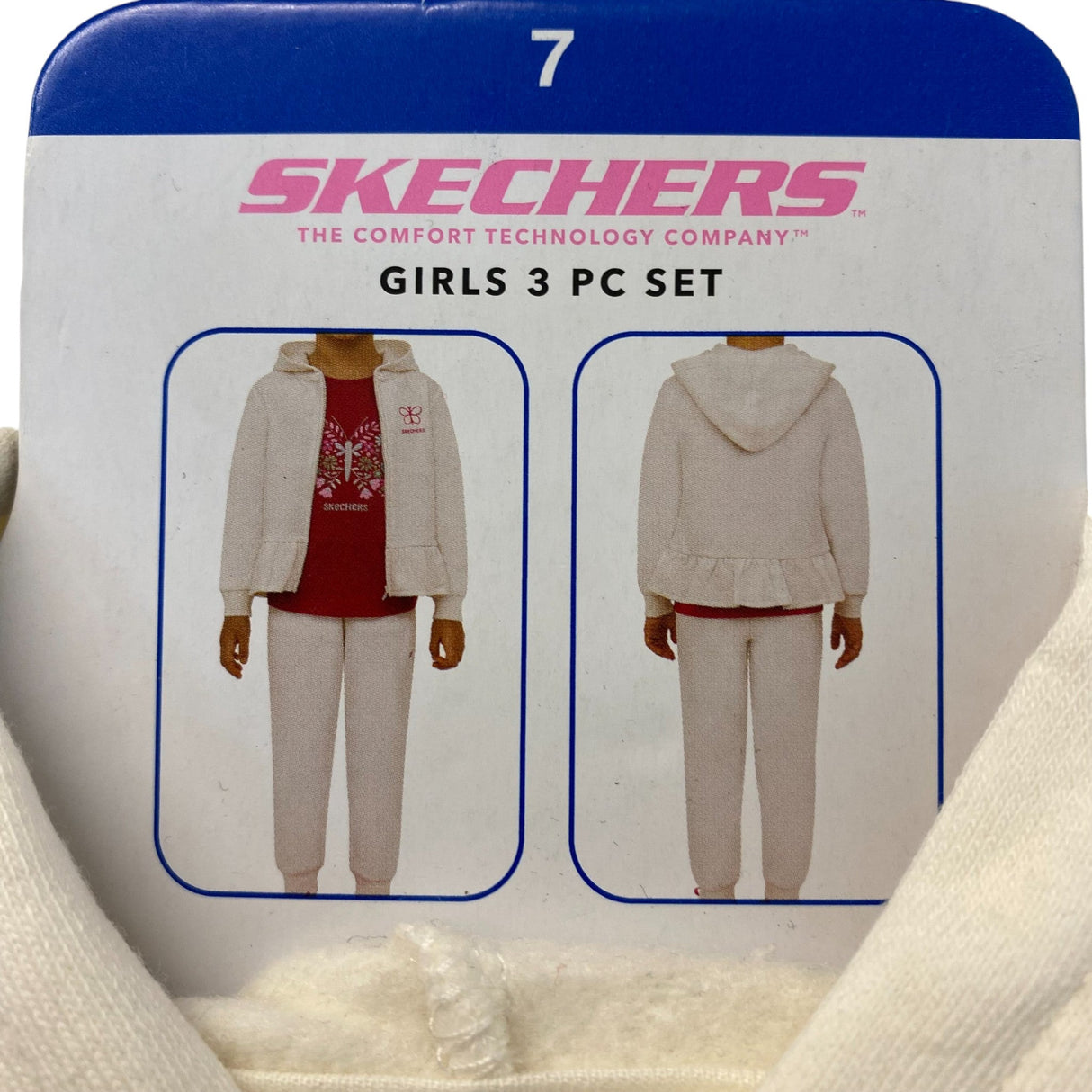 Skechers Girls 3 Piece Clothing Set SIZE - 7