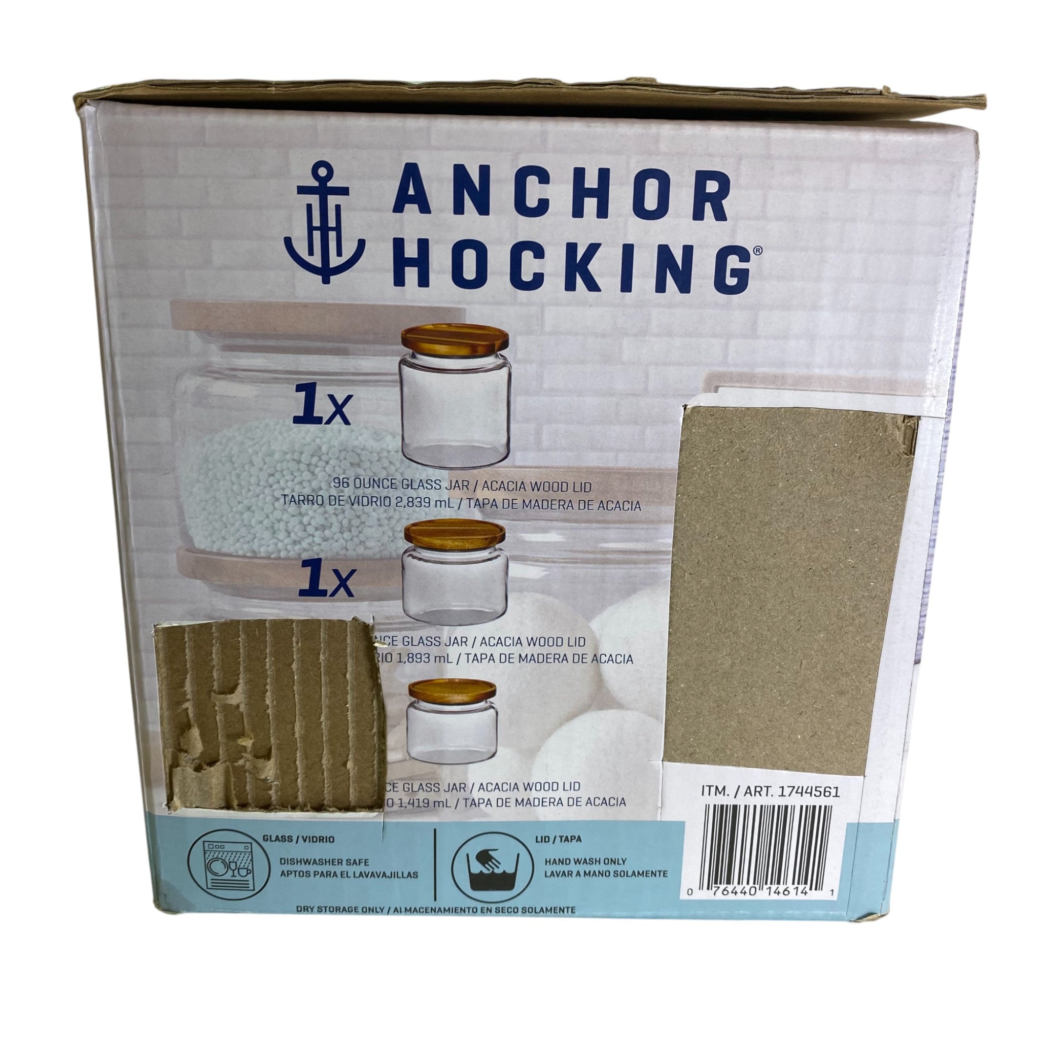 Anchor Hocking 2x Glass Jars with Lids