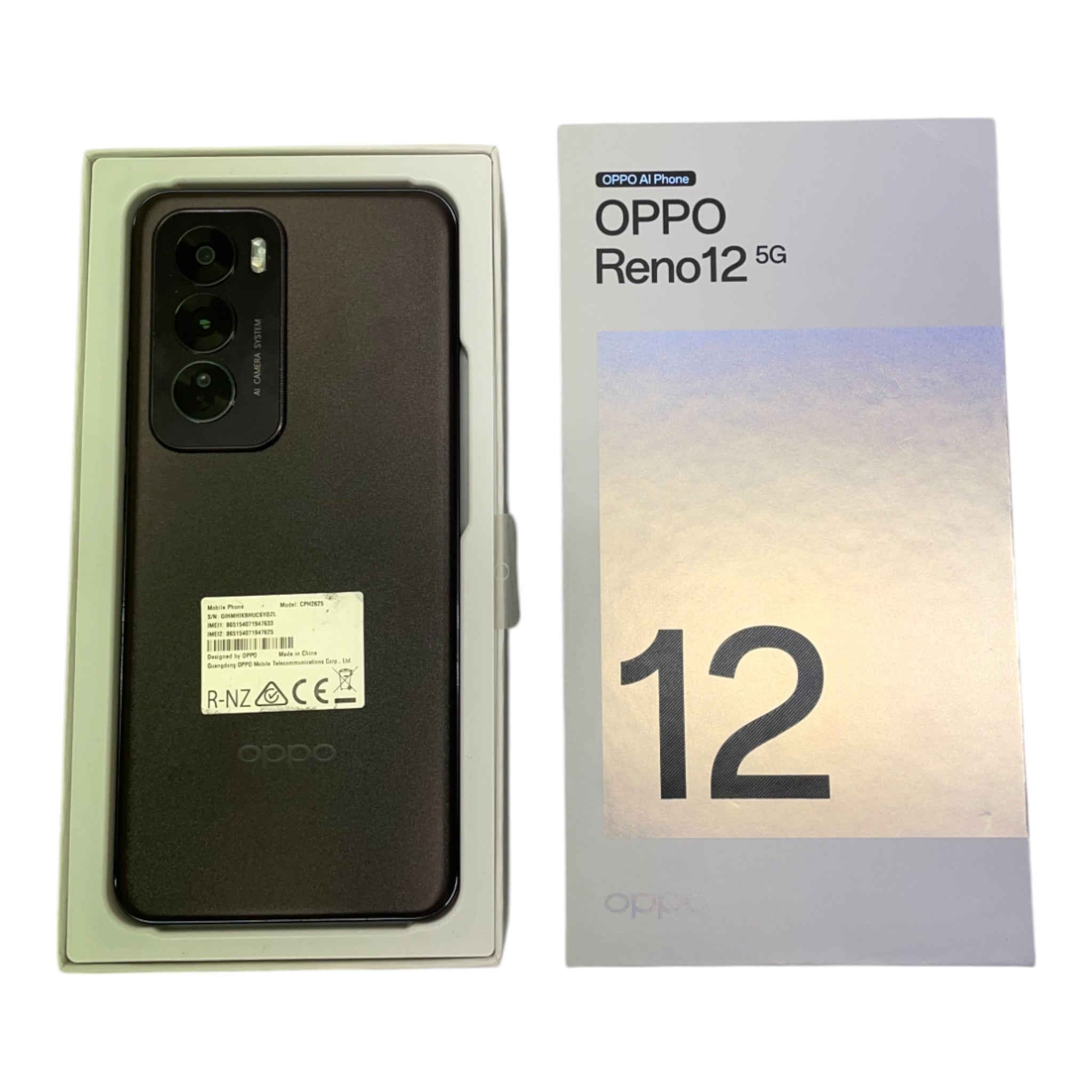 Oppo Reno 12 5G 12GB/256GB - Black/Brown