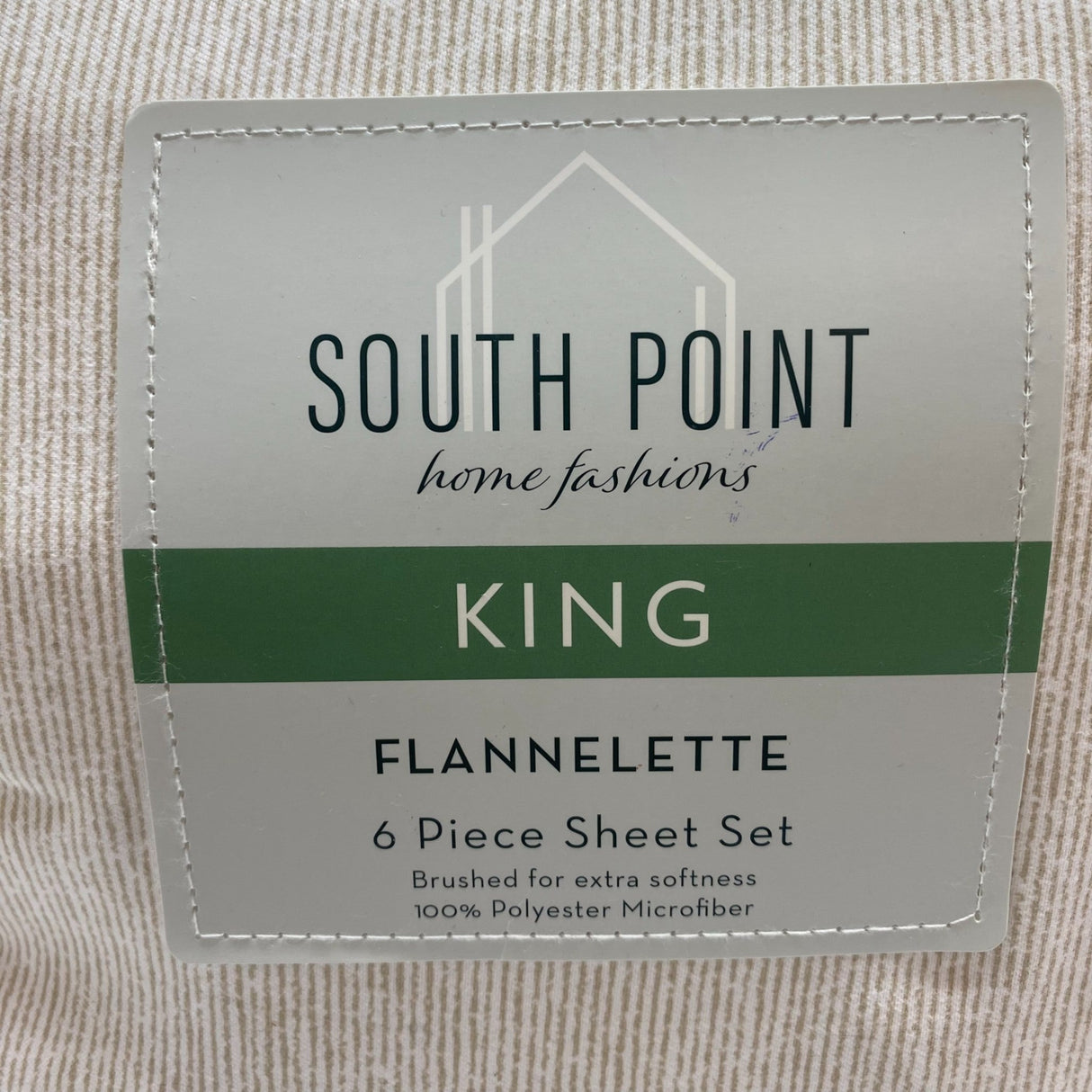 South Point Home Fashions Flannelette 6-Piece Sheet Set - King