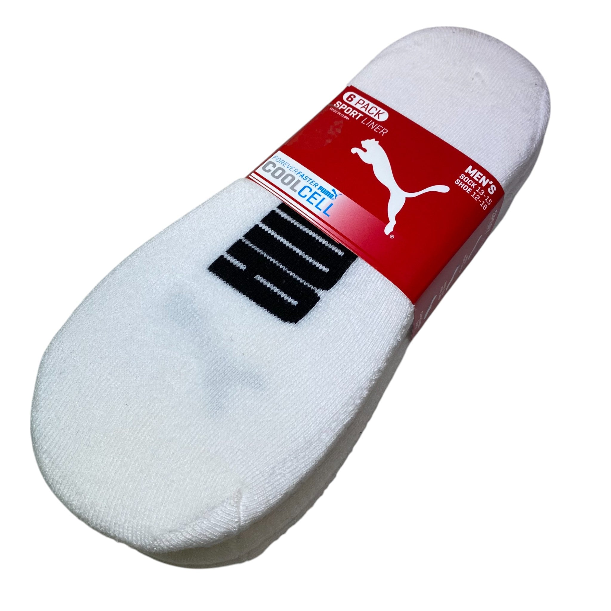 Puma 6x Men's Sport Liner Socks