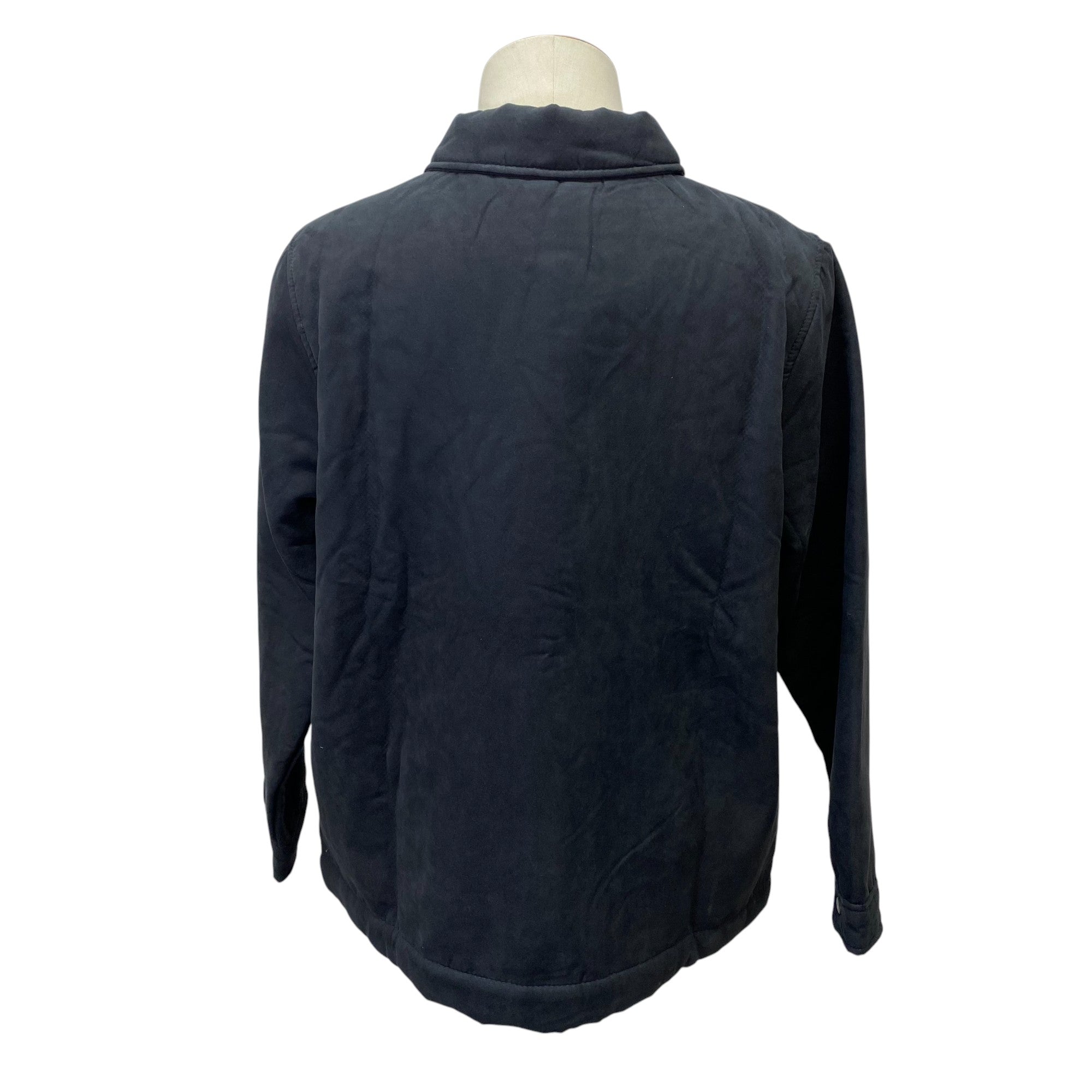 Boston Traders Women's Sherpa Lined Suede Jacket - Black