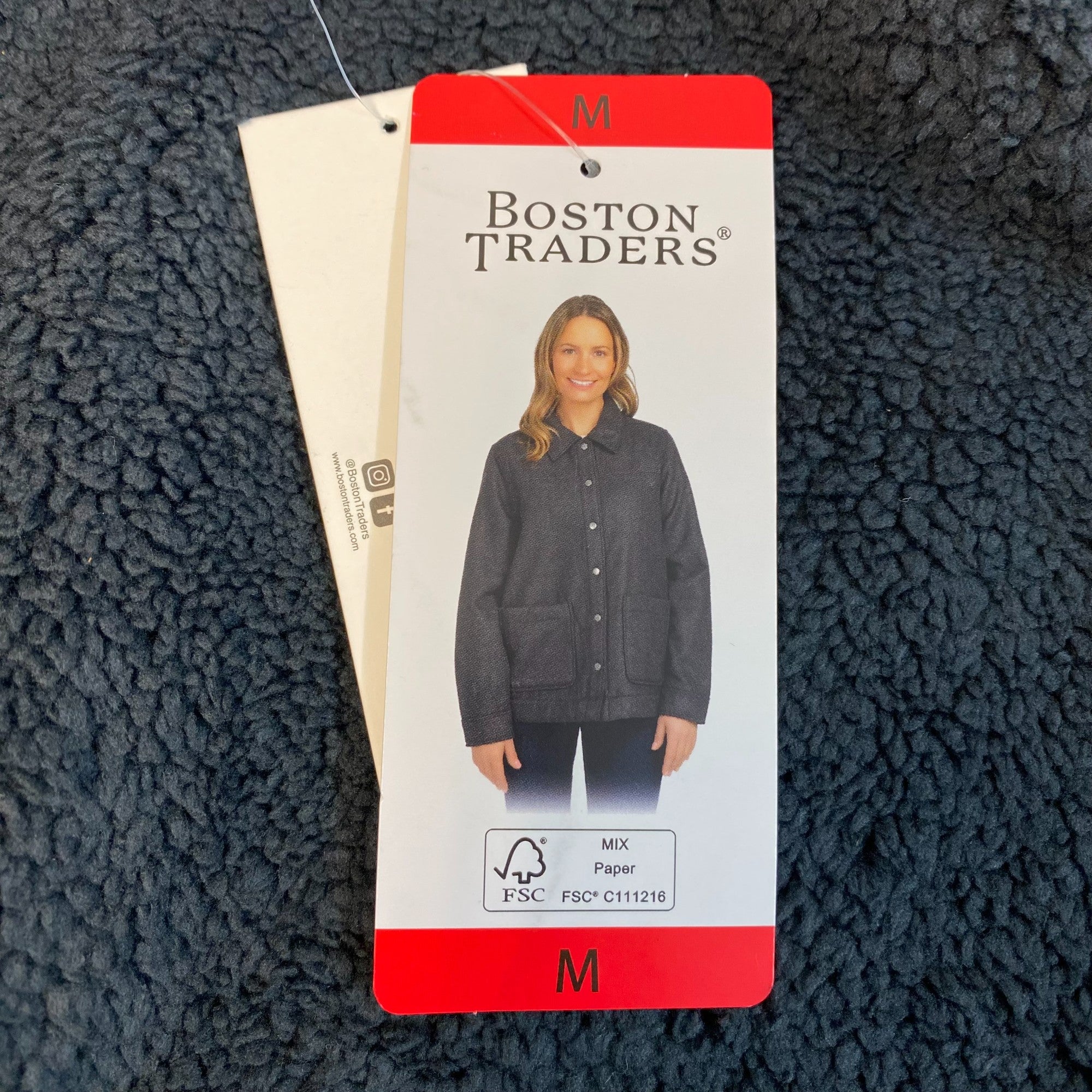 Boston Traders Women's Sherpa Lined Suede Jacket - Black