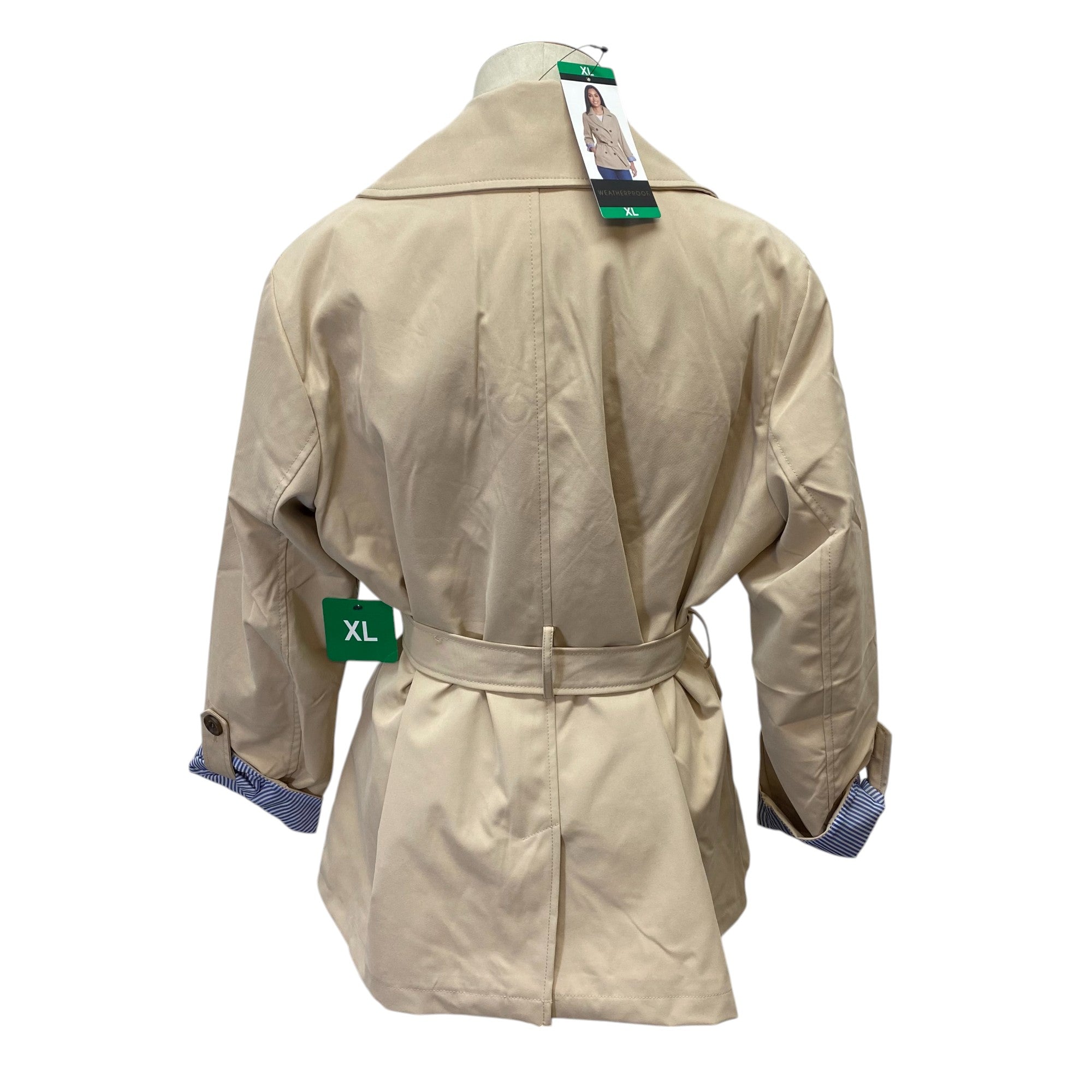 Weatherproof Women's Double-Breasted Trench Coat Jacket SIZE - Extra Large
