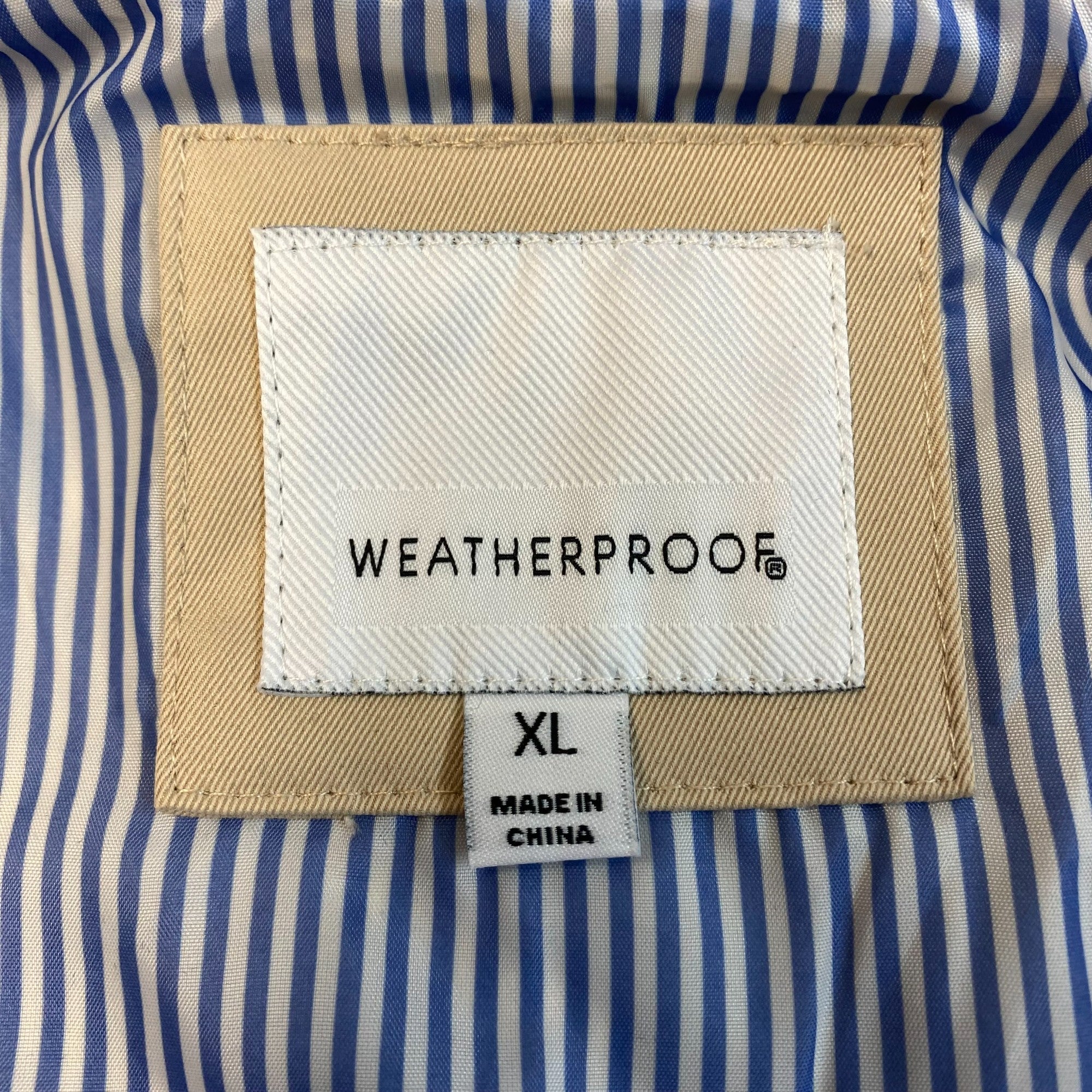 Weatherproof Women's Double-Breasted Trench Coat Jacket SIZE - Extra Large