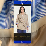 Weatherproof Women's Double-Breasted Trench Coat Jacket SIZE - Large