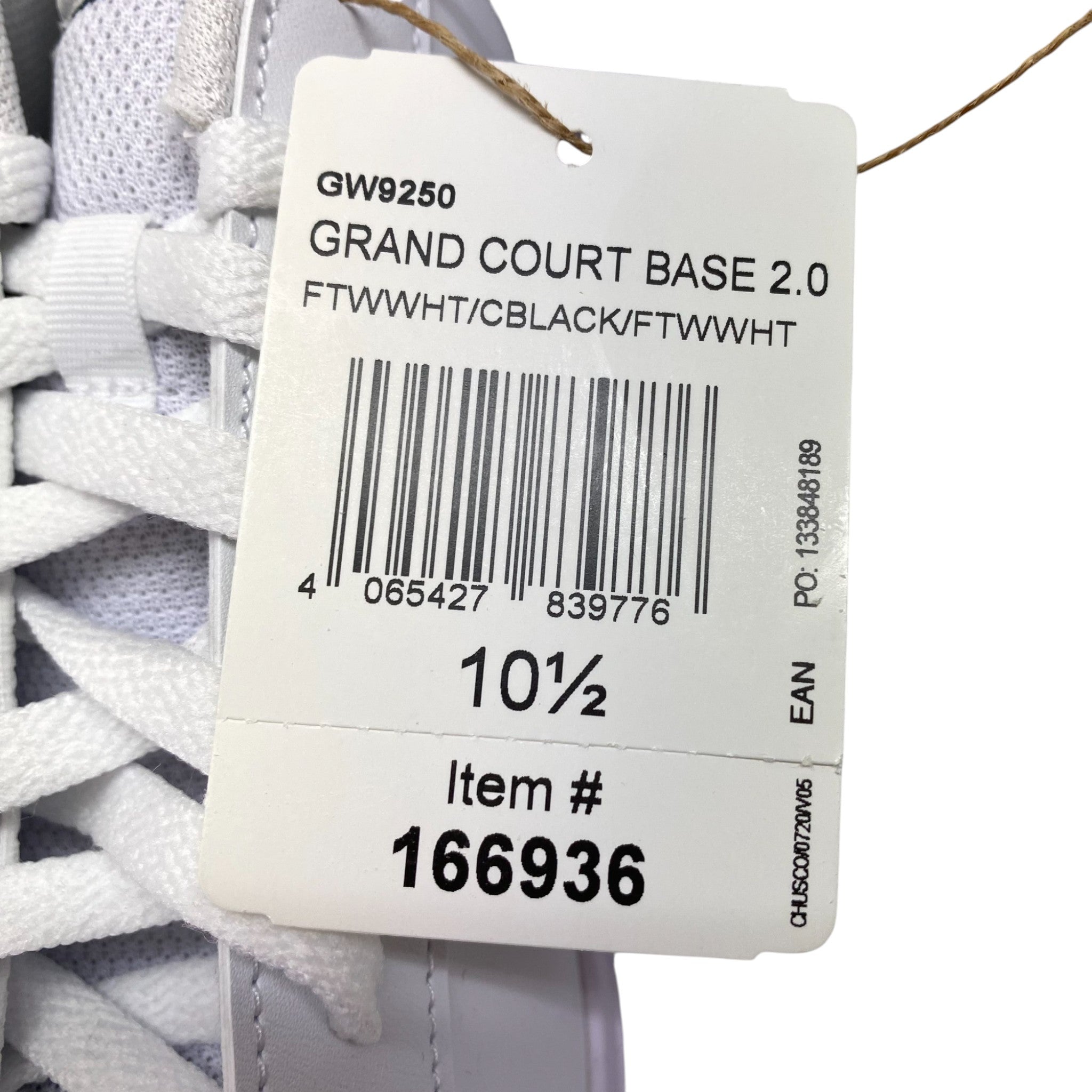 Adidas Men's Grand Court Base 2.0 Sneakers SIZE - 44.5