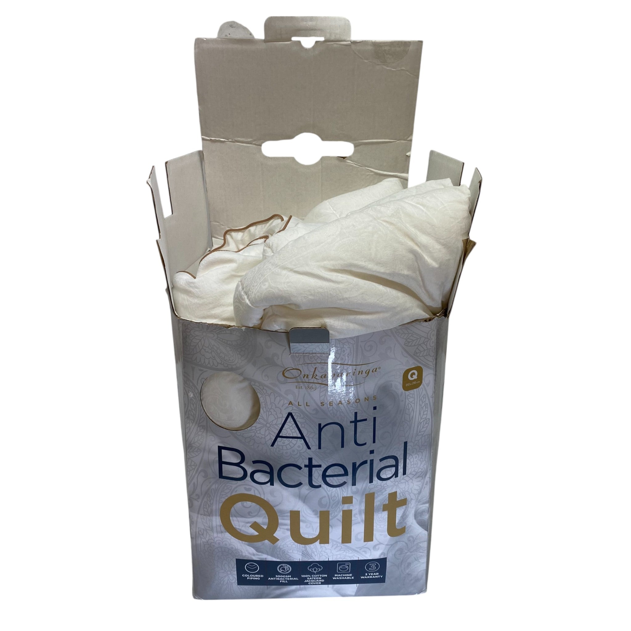 Onkaparinga All Seasons Anti Bacterial Quilt - Queen
