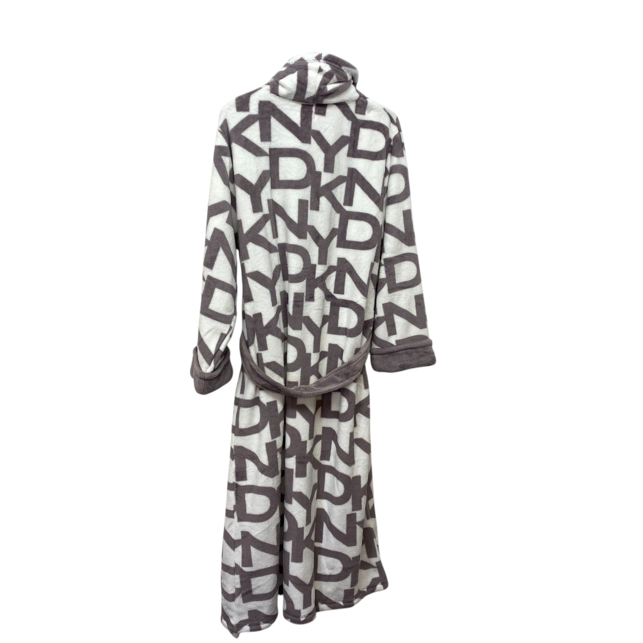 DKNY Shawl Collar Long Plush Robe SIZE - Large