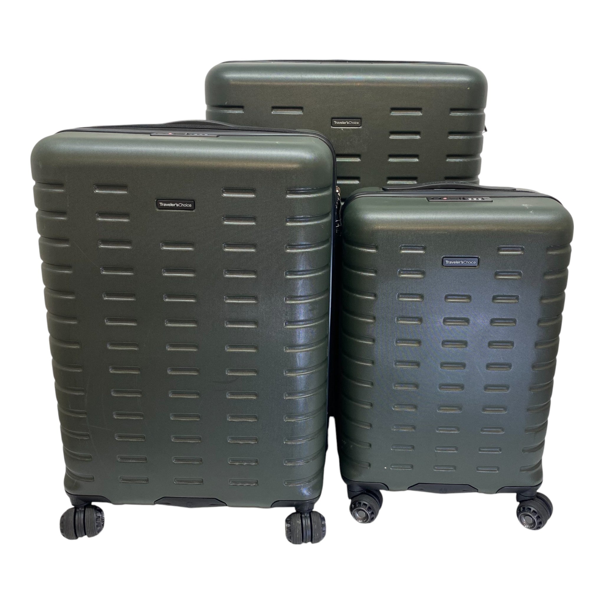 Travelers Choice Brandenburg 3 Piece Hardside Suitcase Set