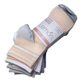 Lemon 8x Women's Super Soft Quarter Socks - Blue & Orange