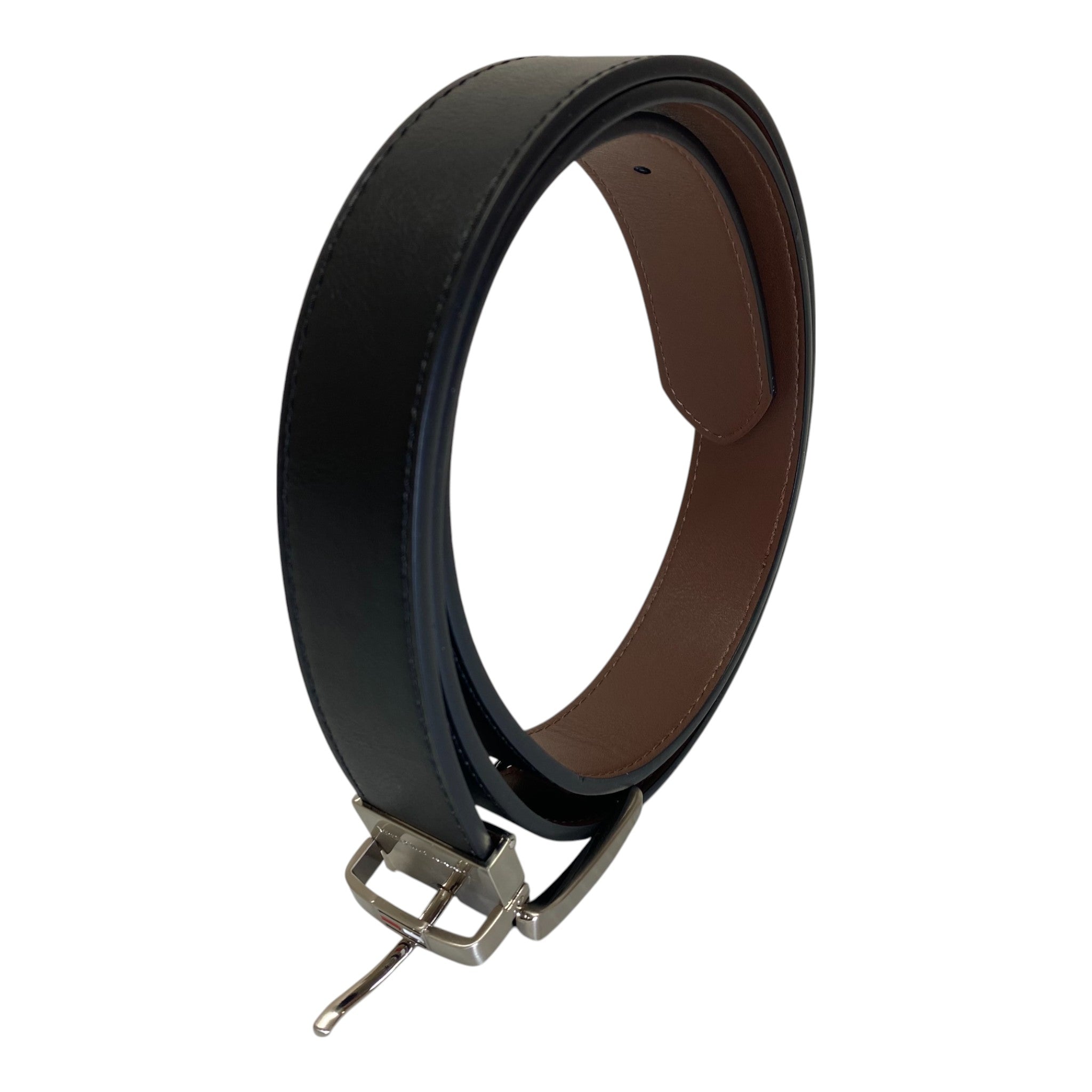 Tommy Hilfiger Men's Black & Brown Reversible Synthetic Leather Belt