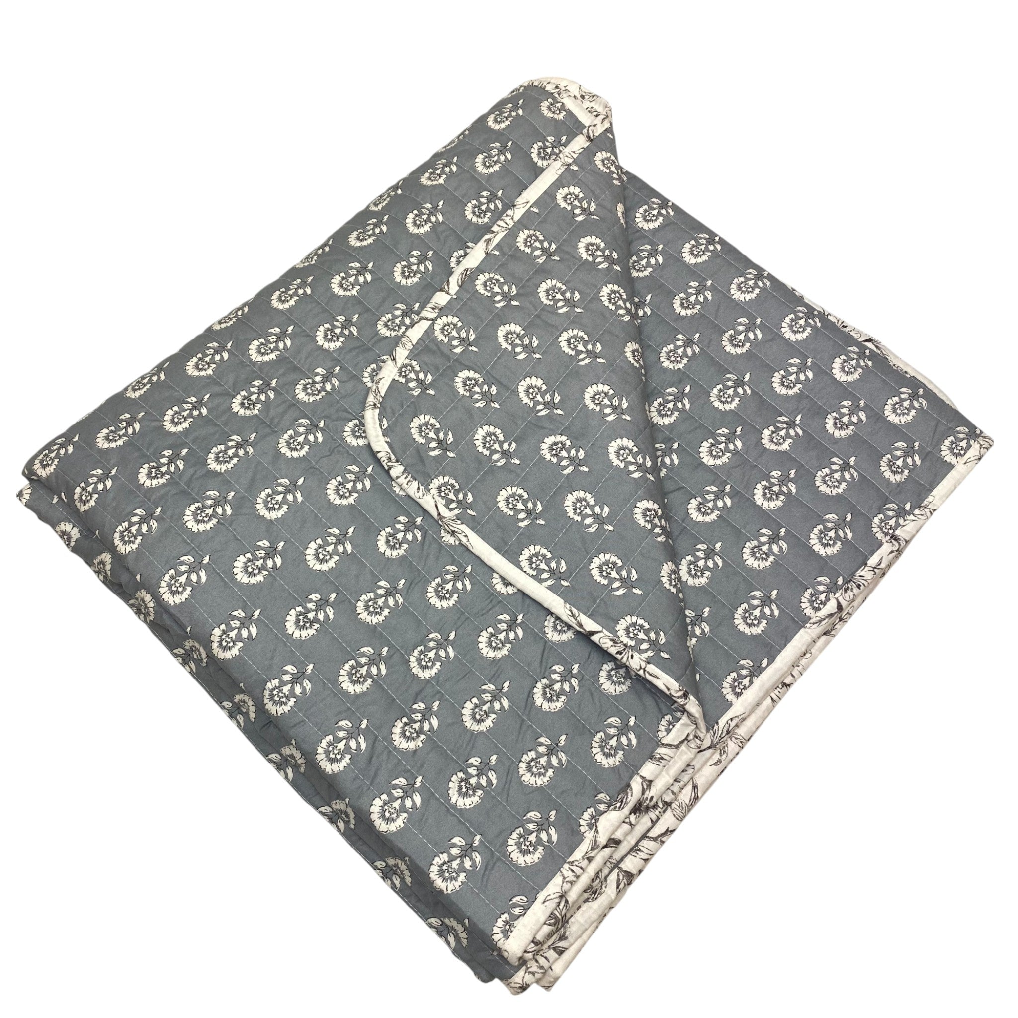 Fraiche Maison Microfibre Quilt Queen Size - Elodie Floral
