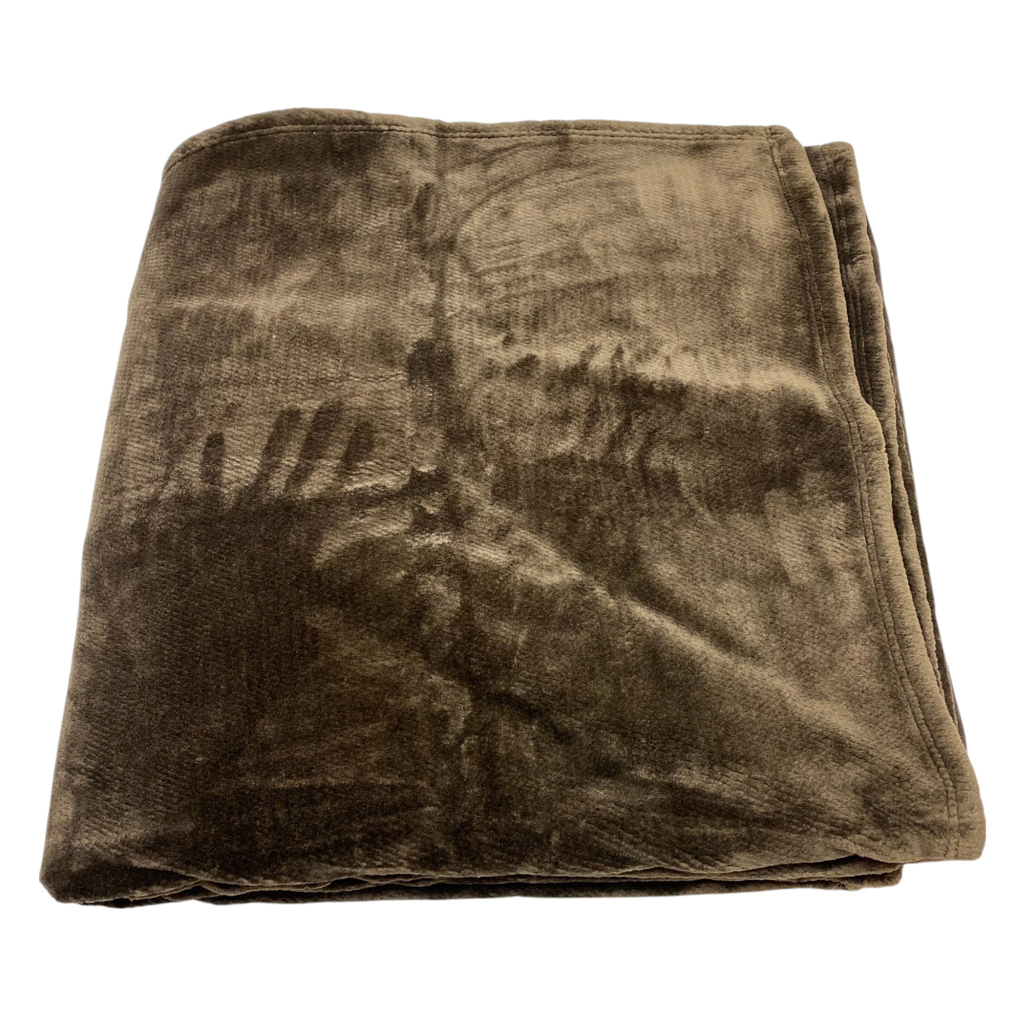 Nemcor Large Plush Throw Blanket - Brown