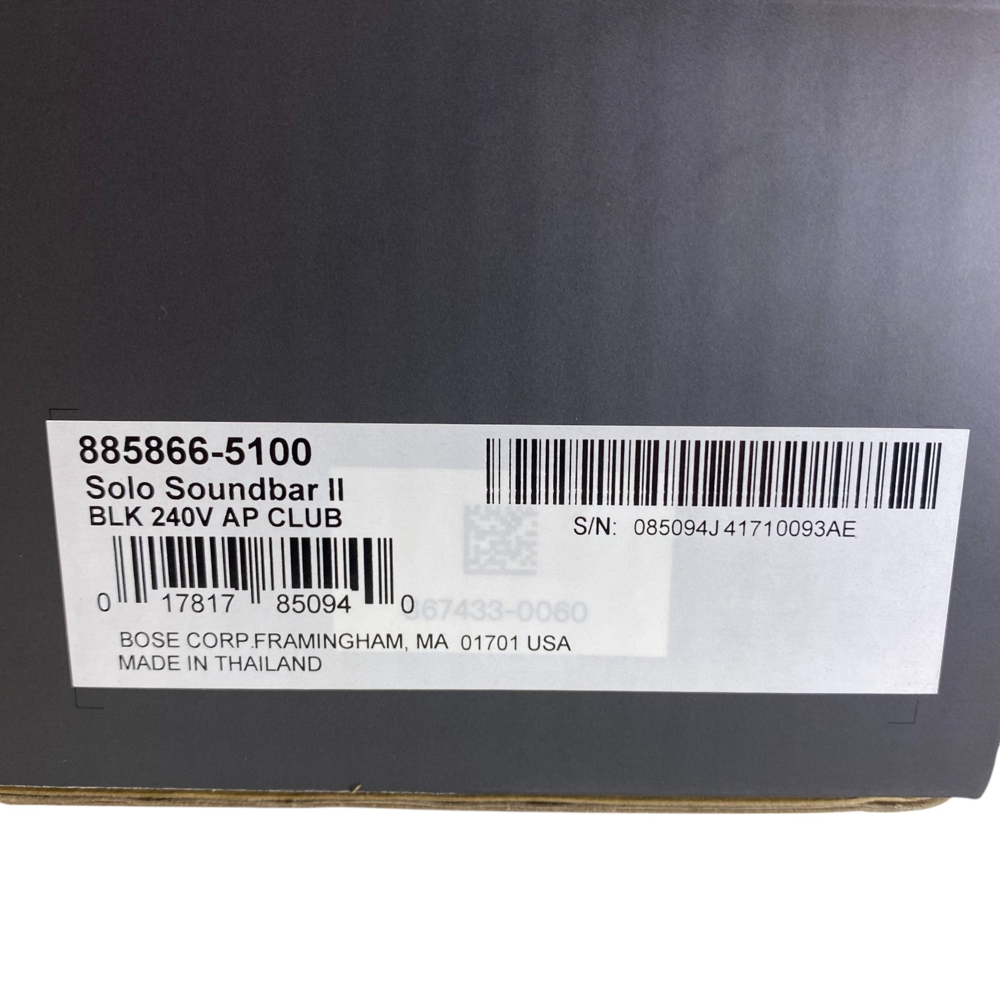 Bose Solo Soundbar 2