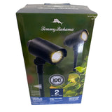 Tommy Bahama Smart Focus Solar Spot Light with Remote Solar Panel - 2 pack