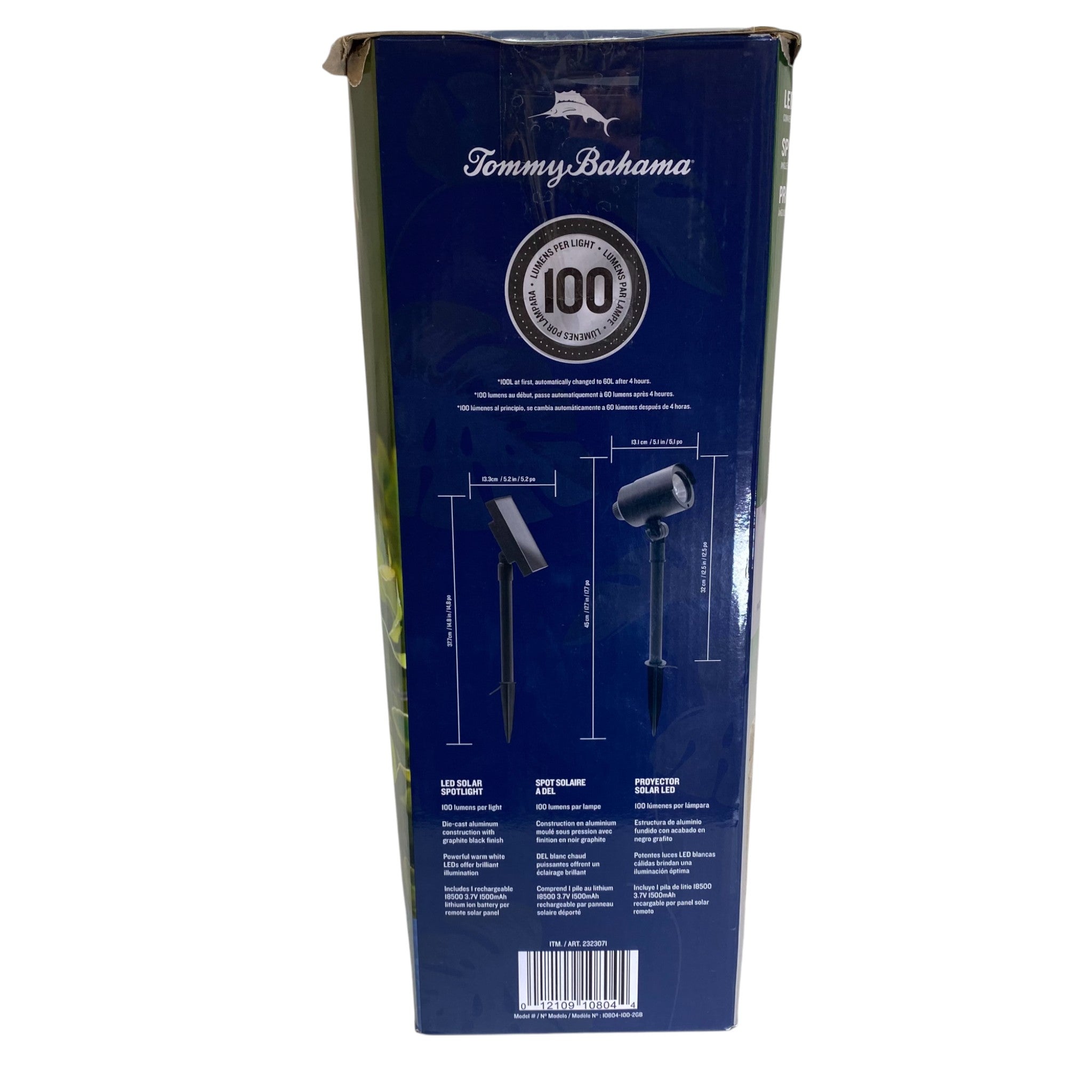 Tommy Bahama Smart Focus Solar Spot Light with Remote Solar Panel - 2 pack