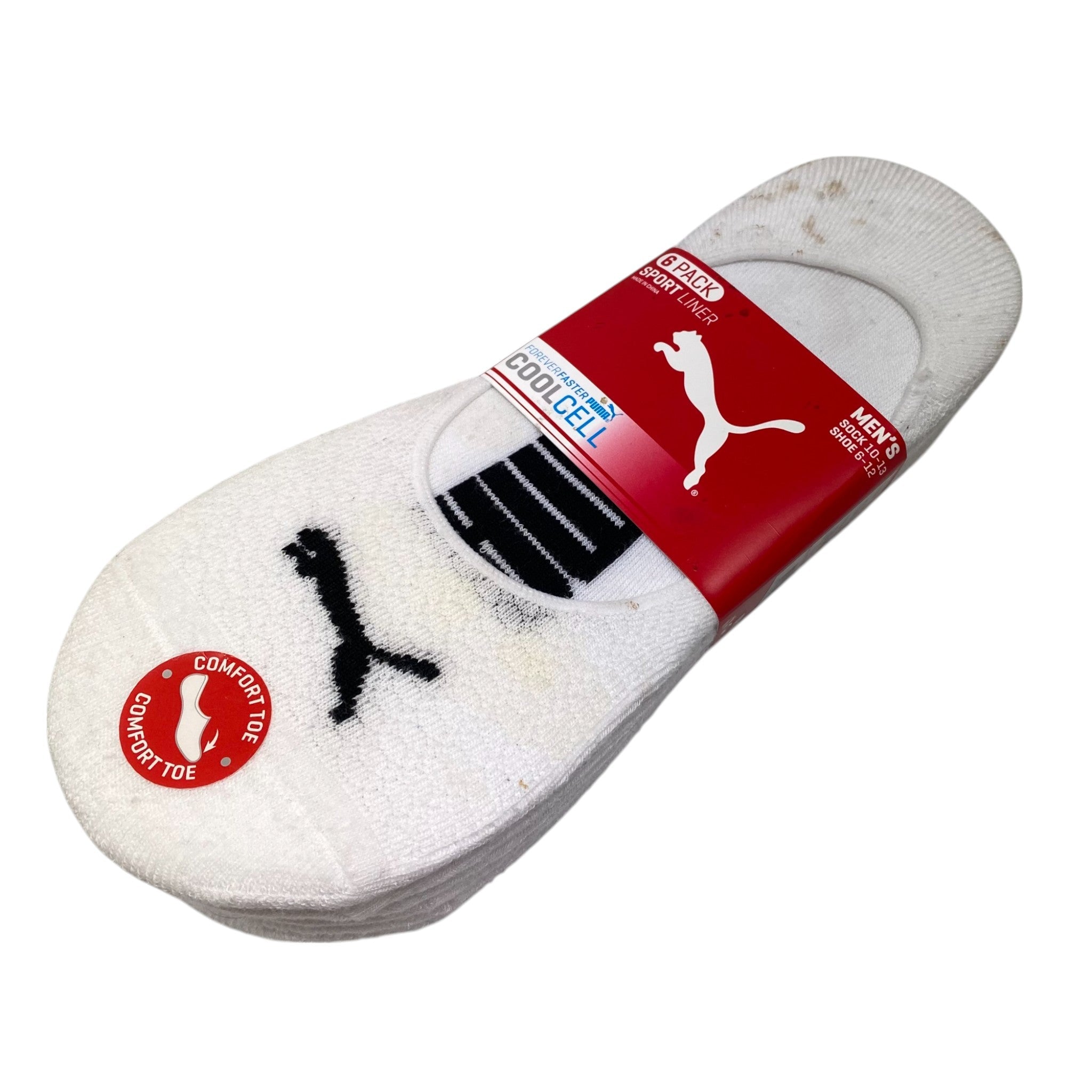 Puma 6x Men's Sport Liner Socks