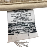 Mineral Spring Textured Woven Cotton Memory Foam Bath Mat