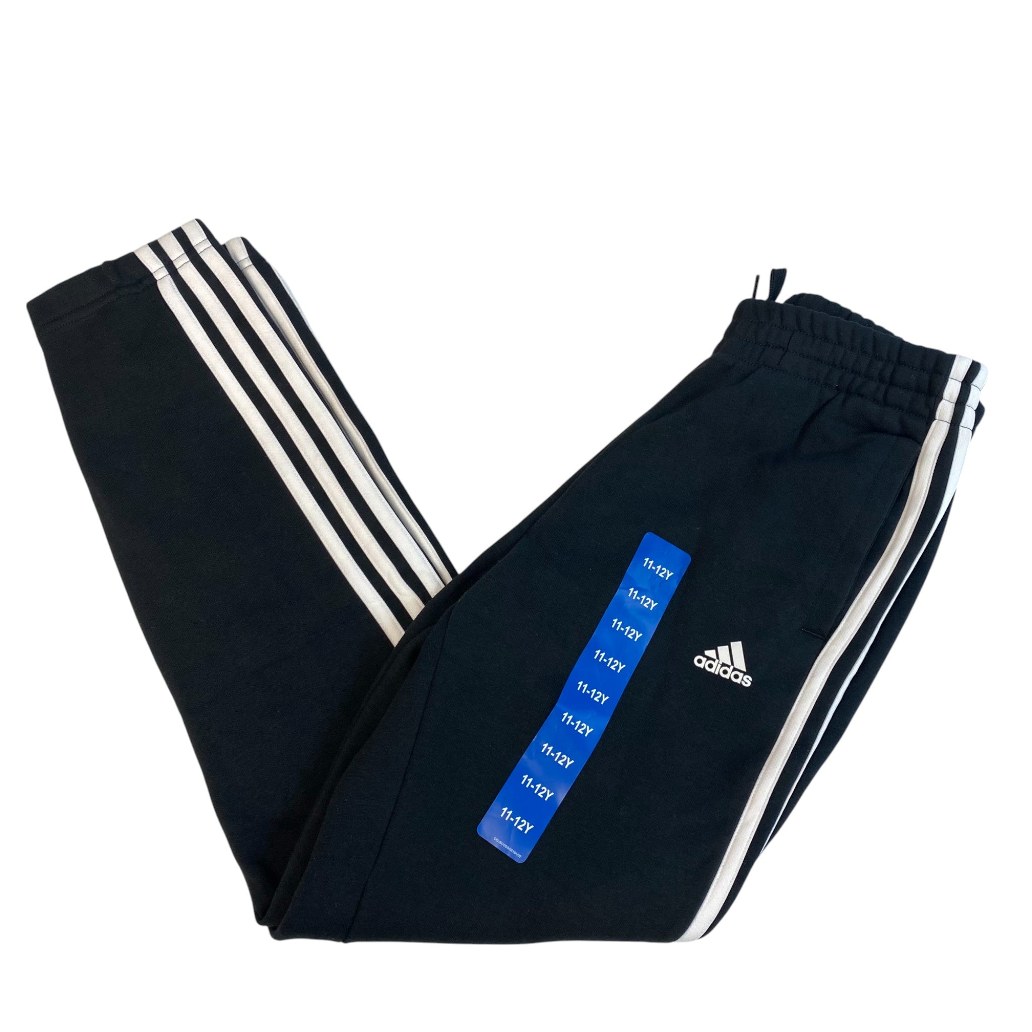 Adidas Kids 3 Stripe Full Length Trackpants SIZE - Medium