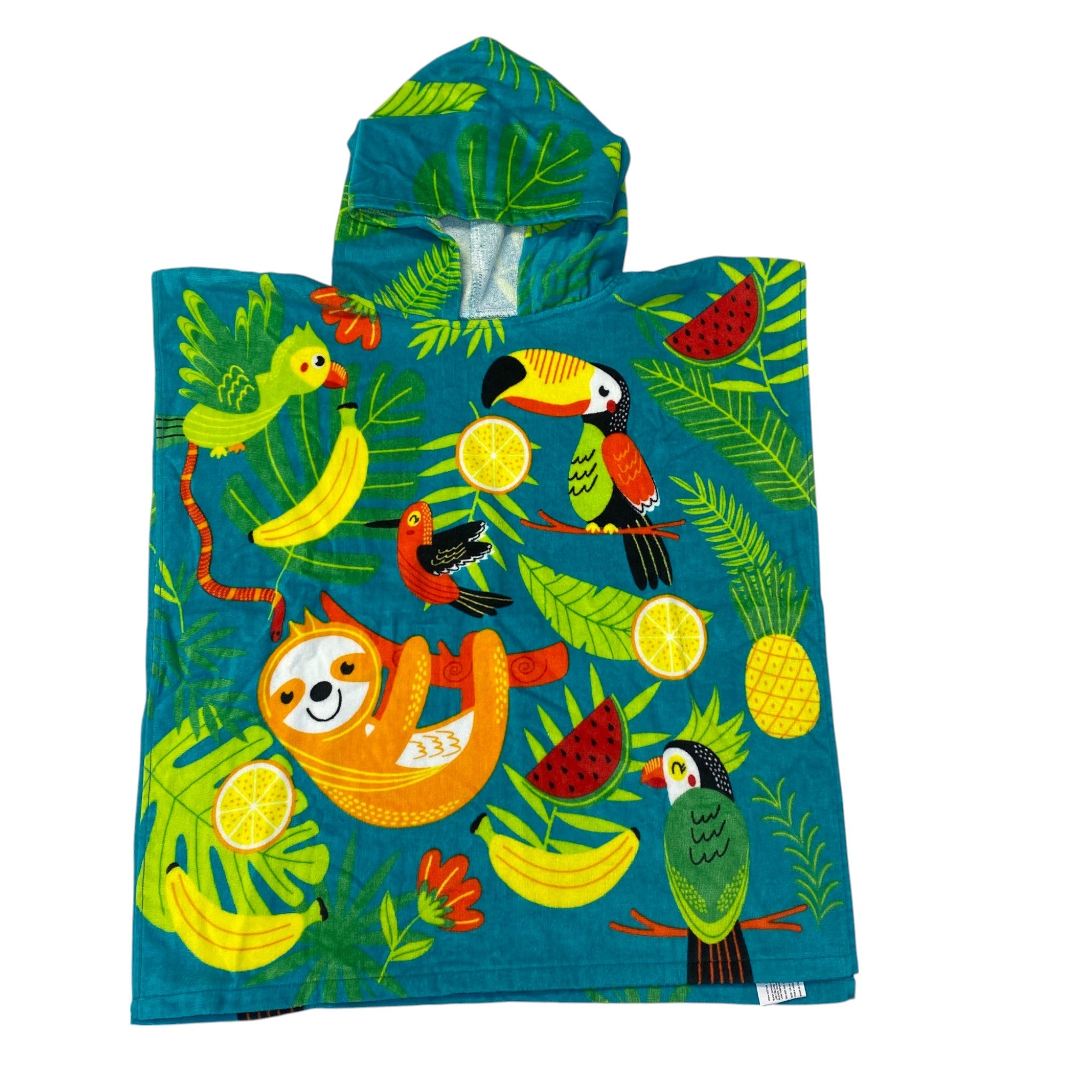 Just Kidding! Kids Hooded Swim Towel - Jungle
