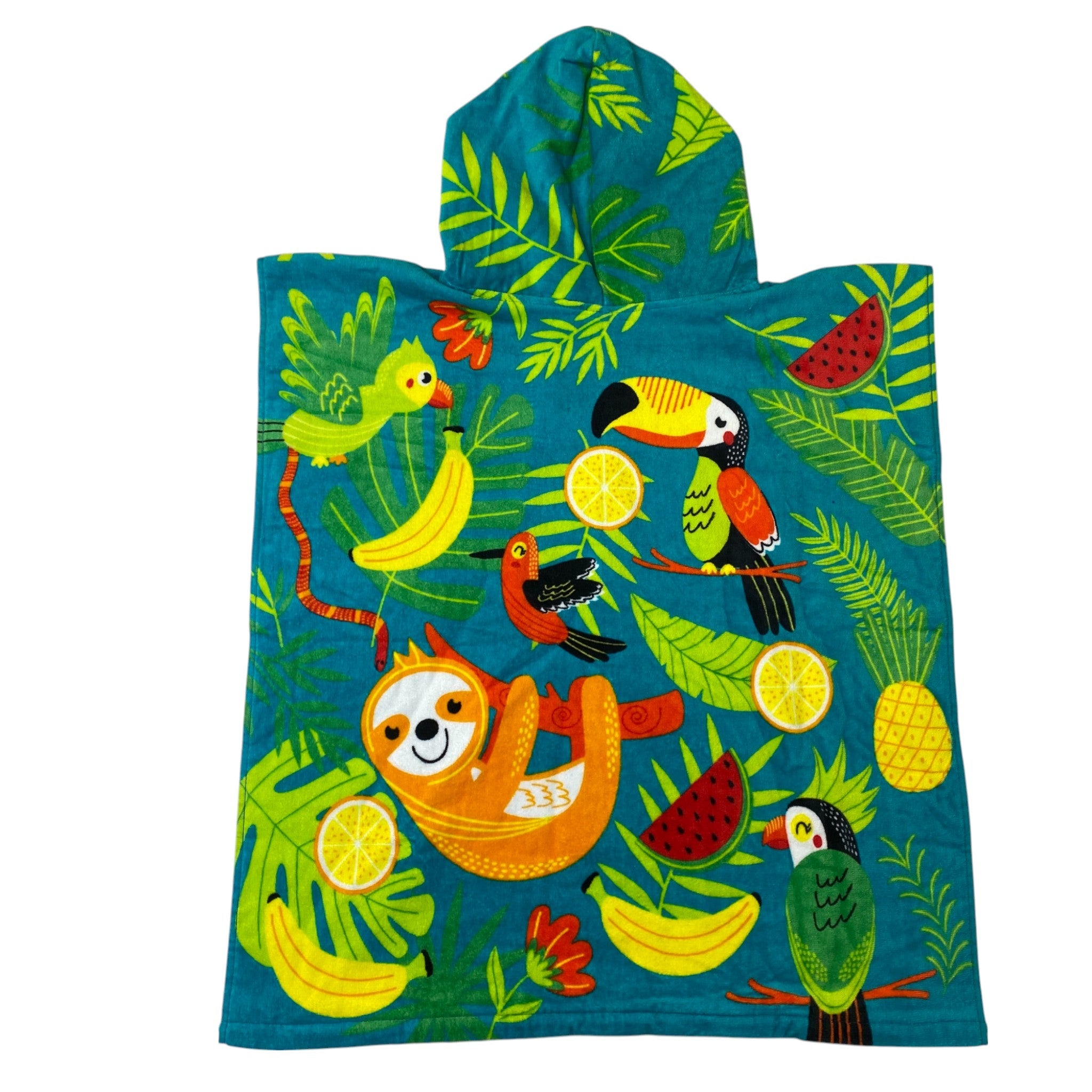 Just Kidding! Kids Hooded Swim Towel - Jungle