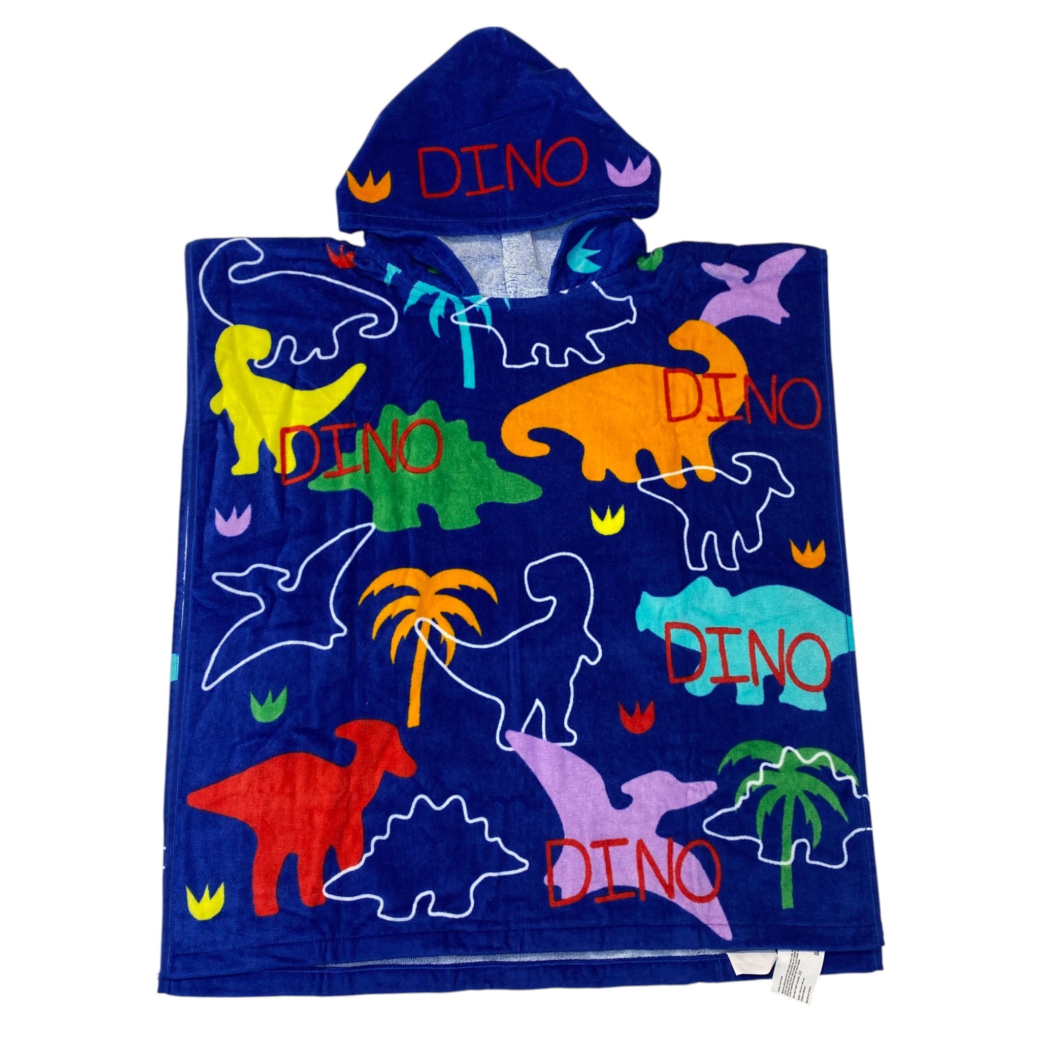 Just Kidding! Kids Hooded Swim Towel - Dinosaur