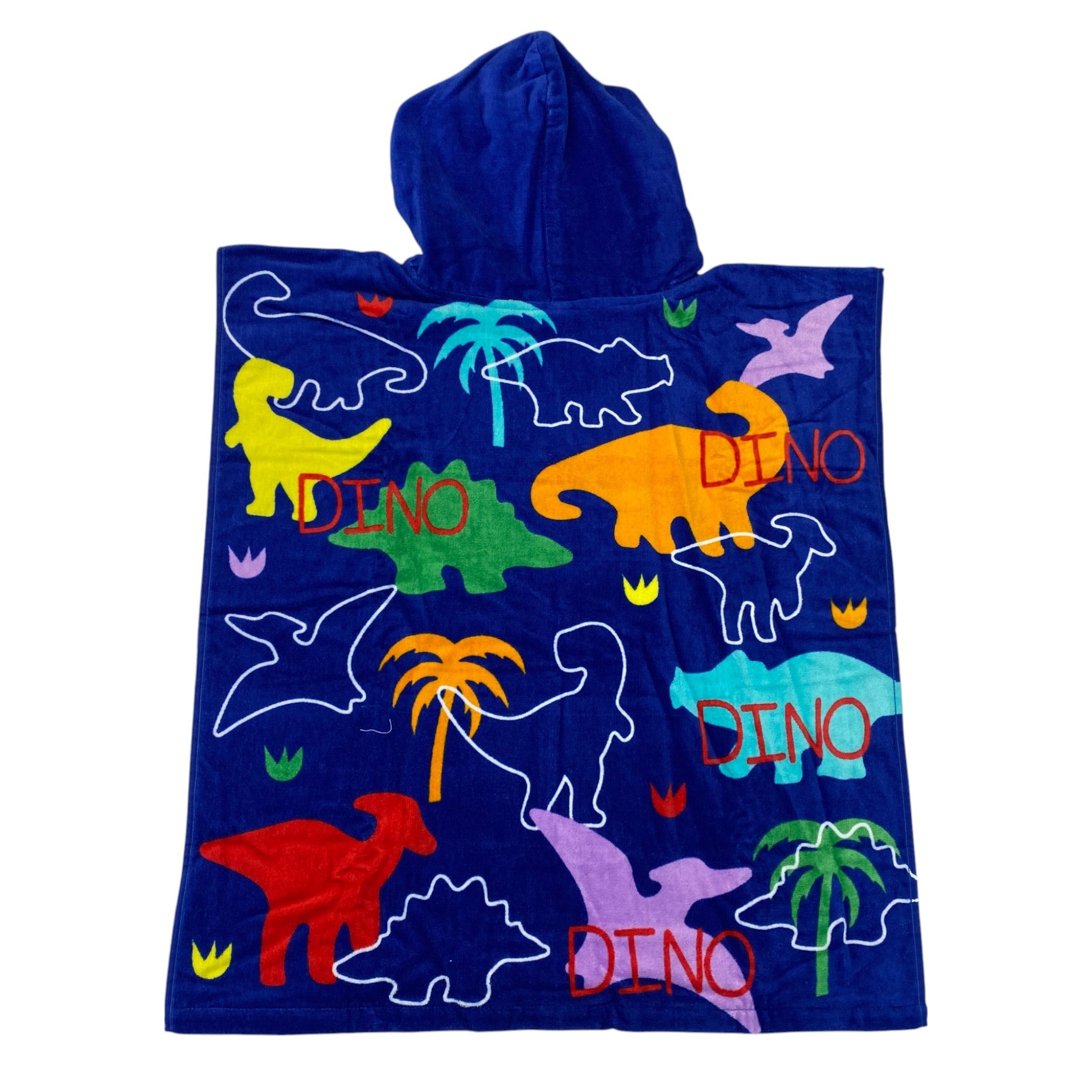 Just Kidding! Kids Hooded Swim Towel - Dinosaur
