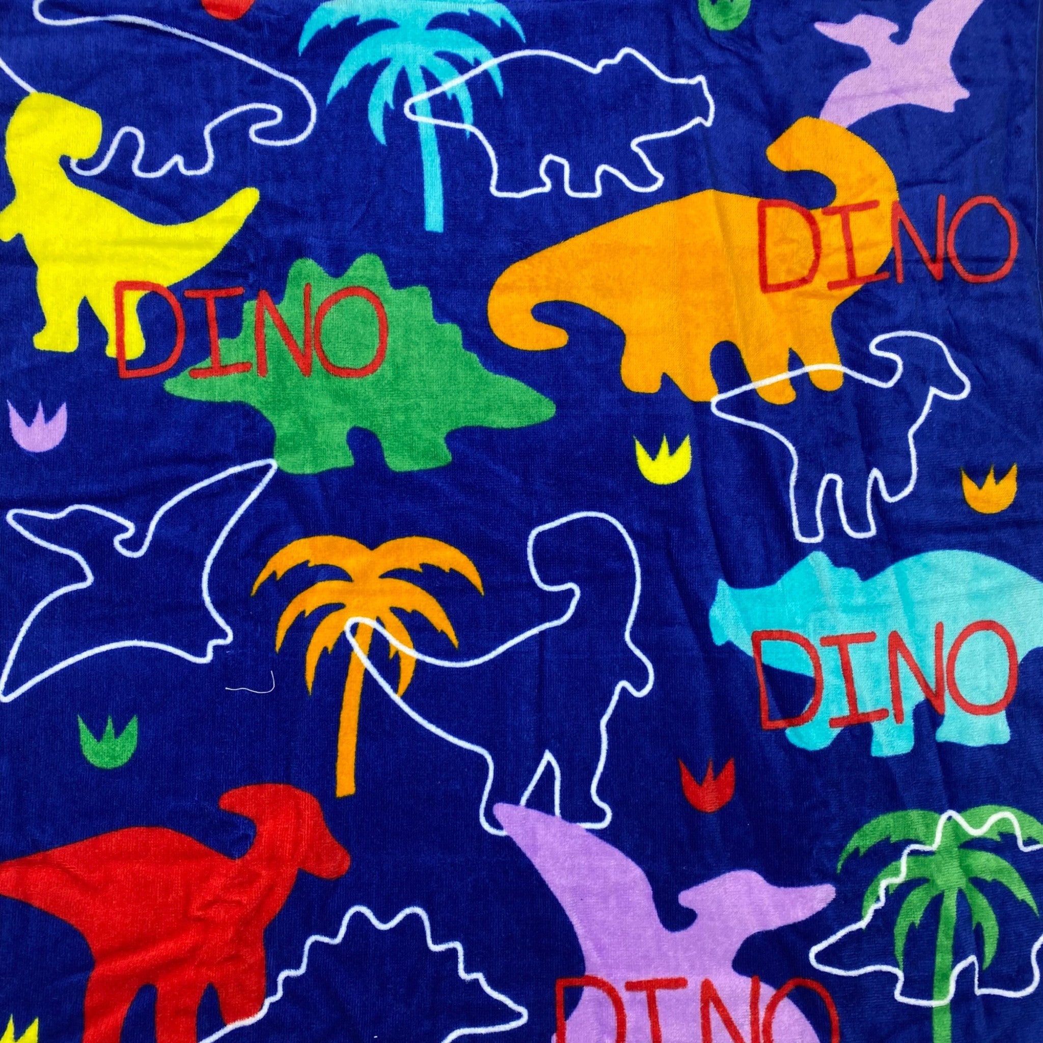Just Kidding! Kids Hooded Swim Towel - Dinosaur