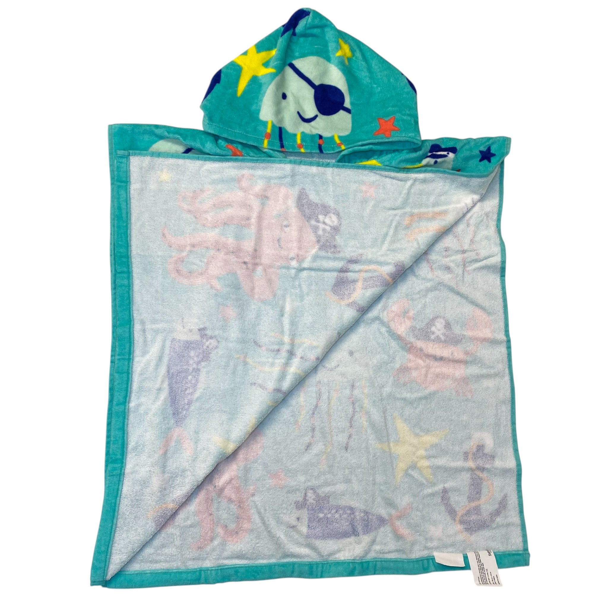 Just Kidding! Kids Hooded Swim Towel - Sea Creatures