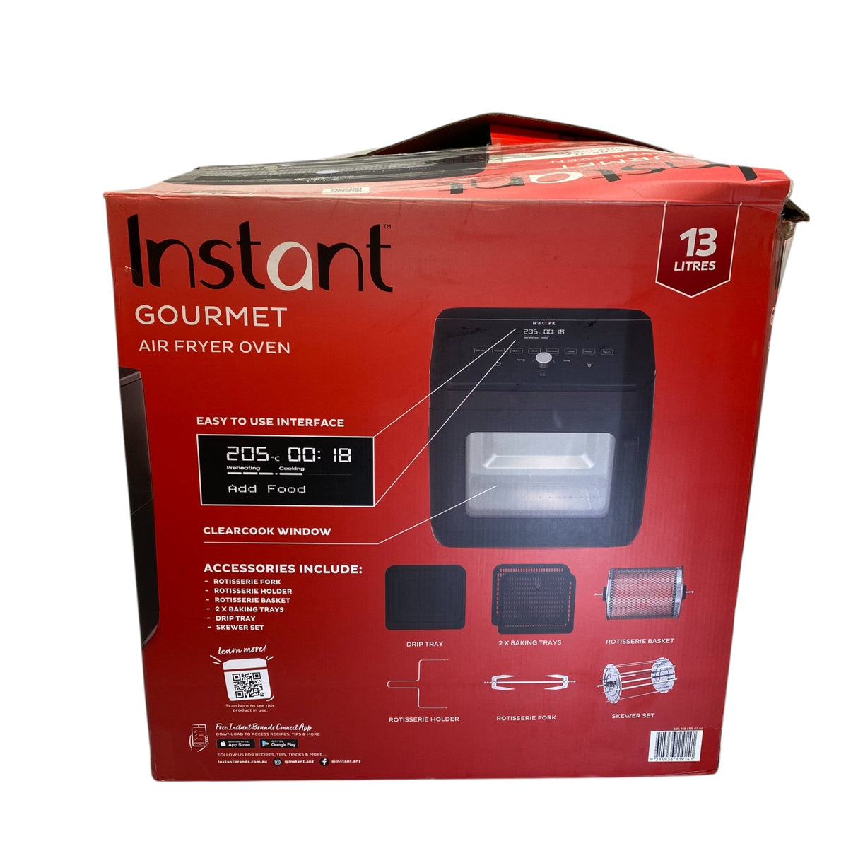 Instant Pot Gourmet Vortex Plus Air Fryer Oven 13L