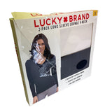 Lucky Brand 2 Pack Long Sleeve Lounge V-Neck SIZE - Small