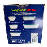 Pyrex 18 Piece Glass Snapware Set - CLICK AND COLLECT ONLY