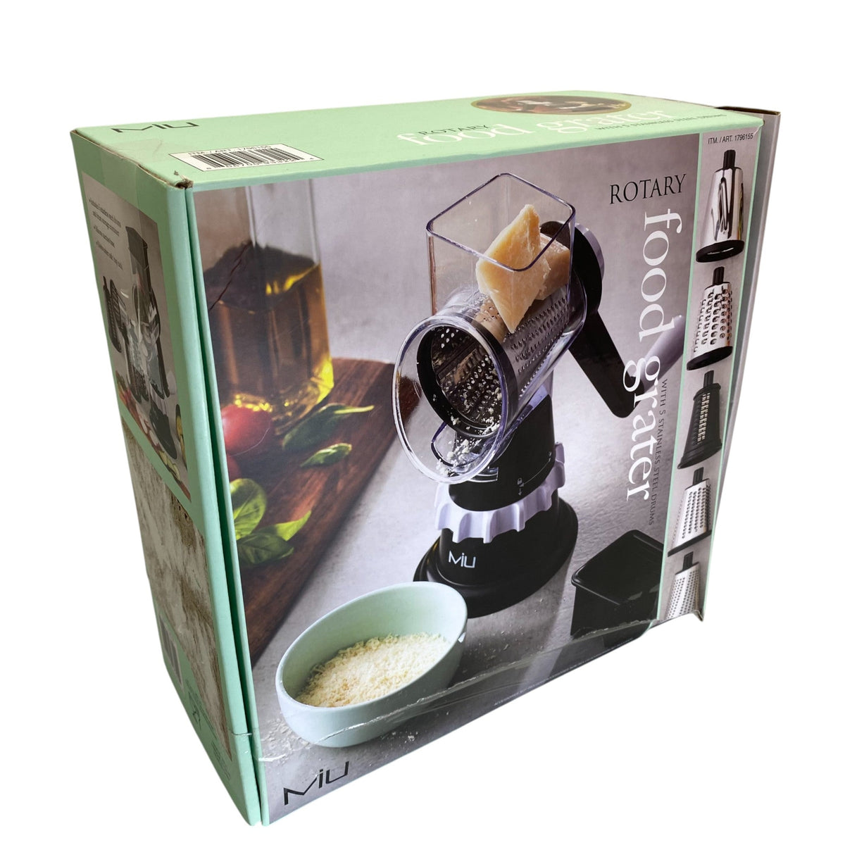 MIU Rotary Food Grater With 5 Replaceable Drums