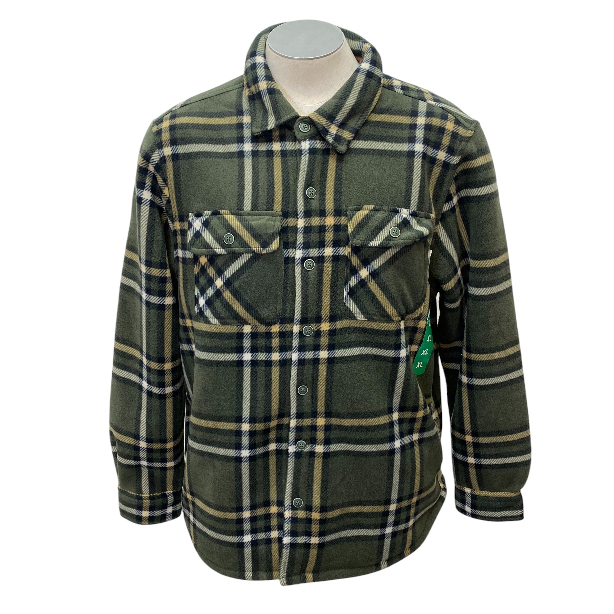 Boston Traders Men's Sherpa Fleece Flannel Jacket SIZE - Extra Large