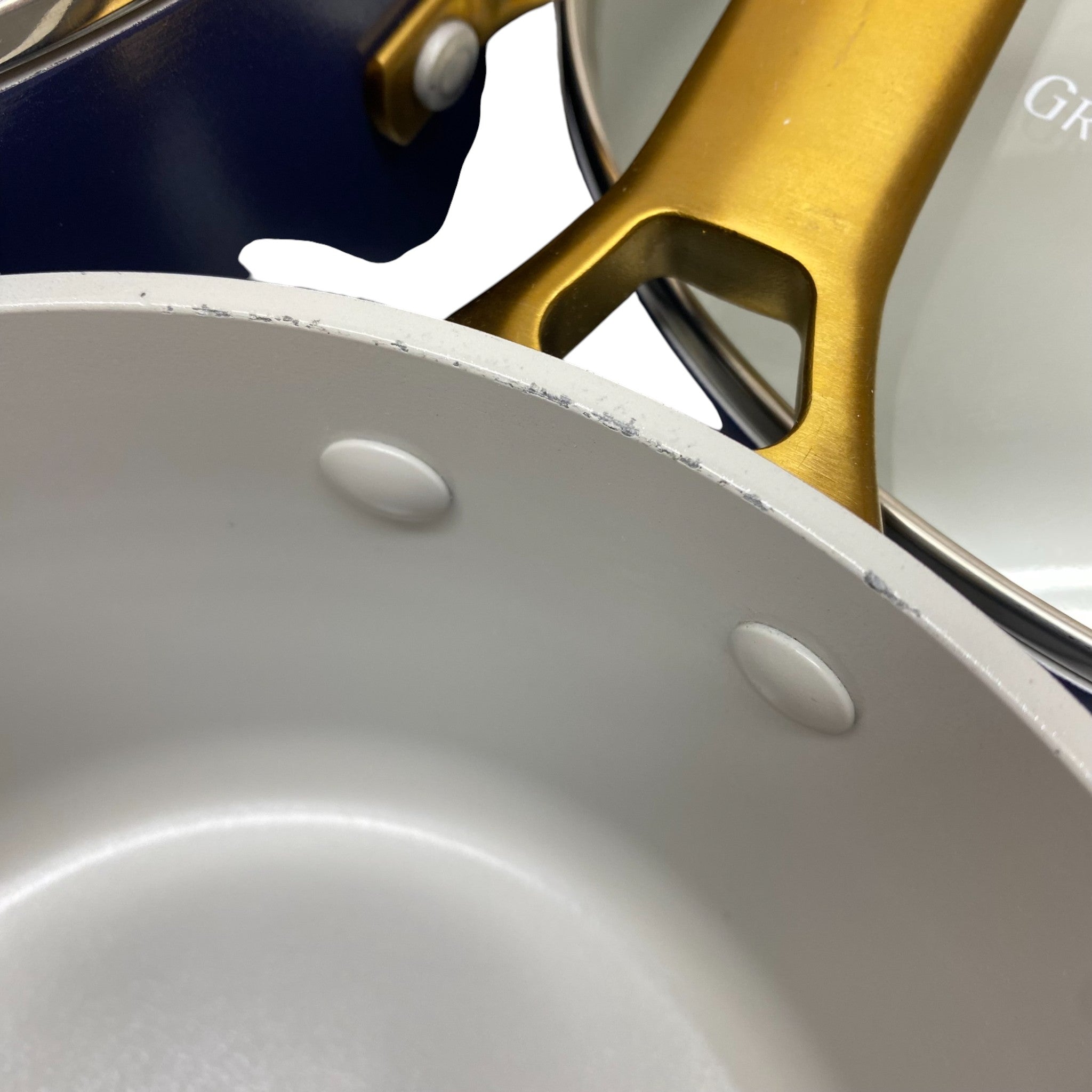 GreenPan 6x Padova Stainless Steel Nonstick Pots/Pans with 4x Lids