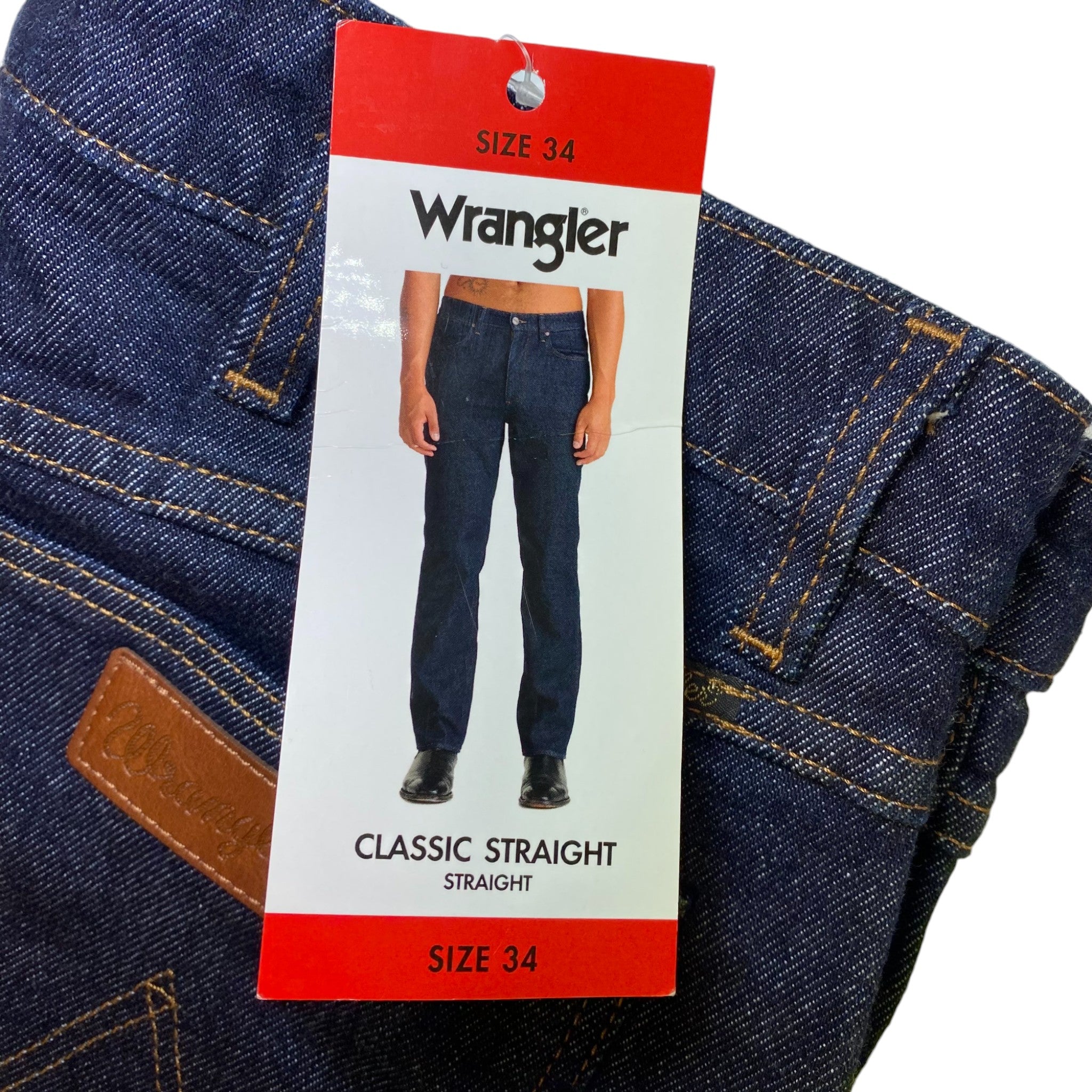 Wrangler Men's Classic Straight Fit Jeans SIZE - 34