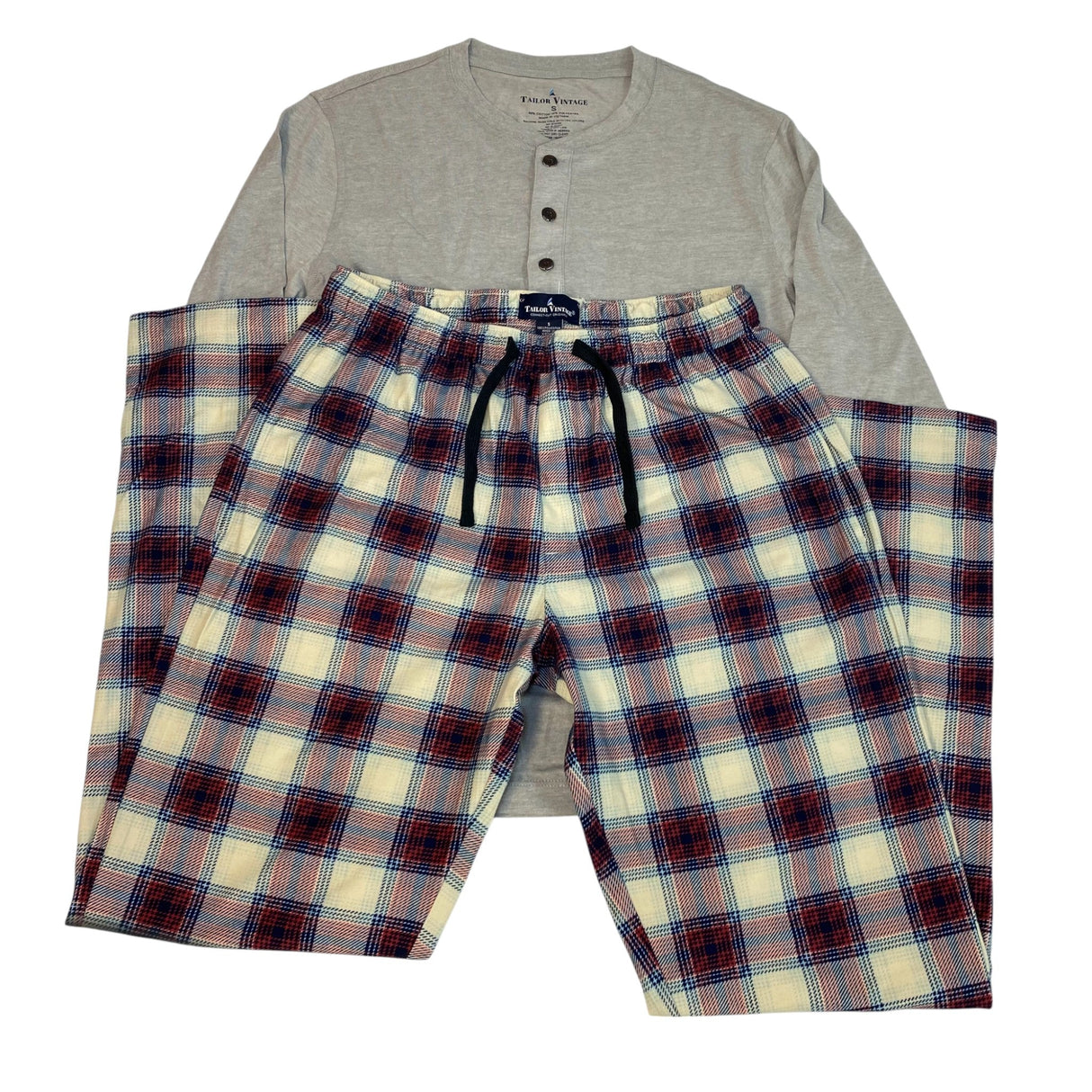 Tailor Vintage Men's 2 Piece Pyjama Set SIZE - Small