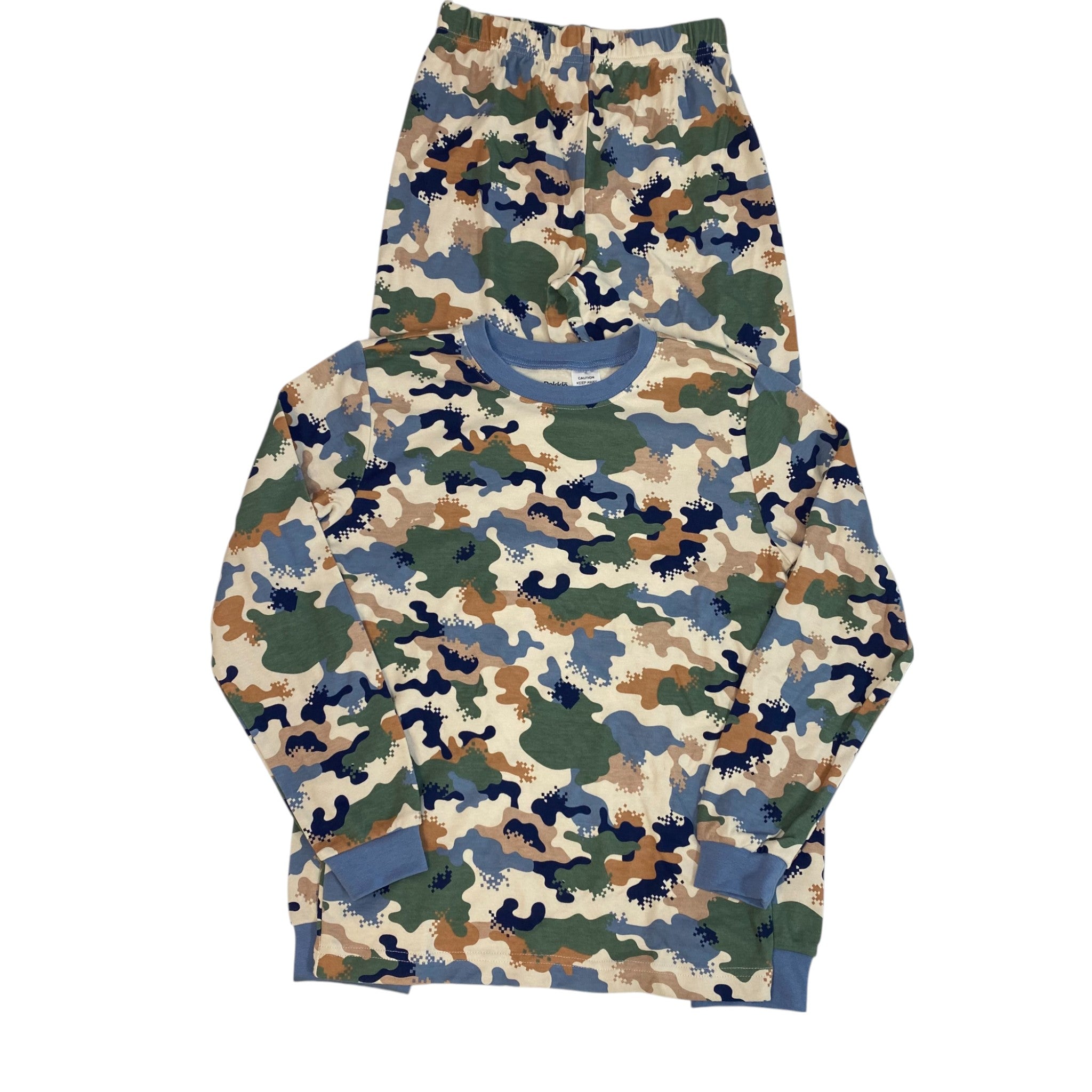 Pekkle Boys 2 Piece Pyjama Set - Camo 10/12 SIZE - 10